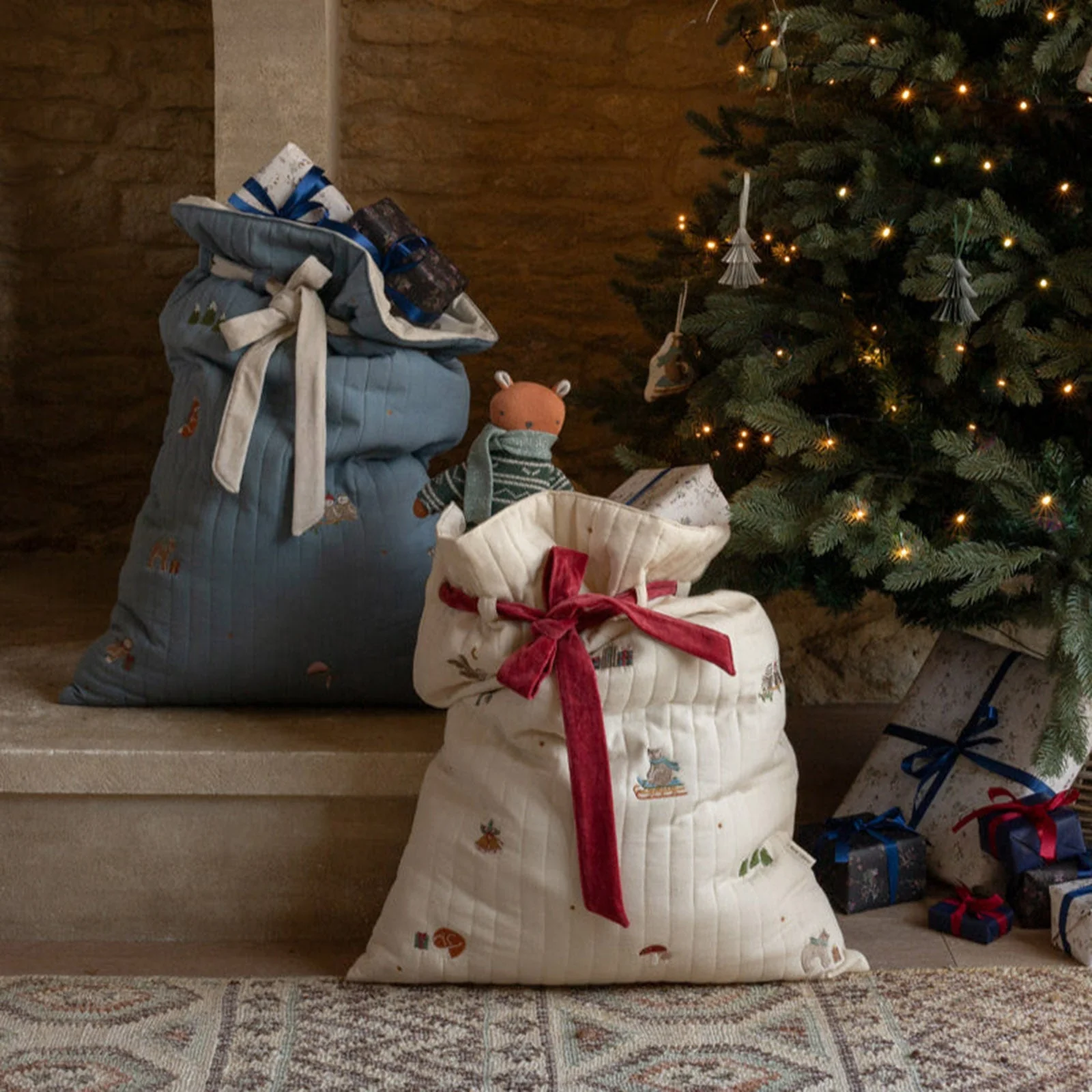 Avery Row Christmas Present Sack - Bear Cub - Image 5
