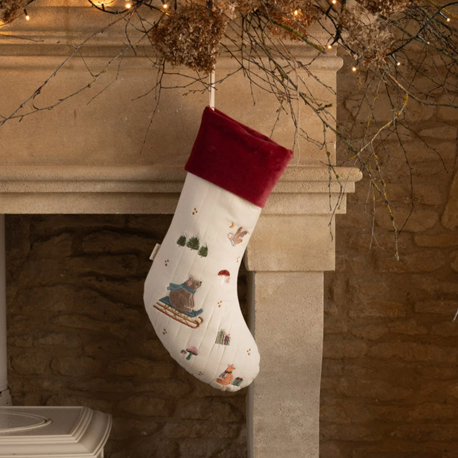Avery Row Christmas Stocking - Bear Cub - Image 2