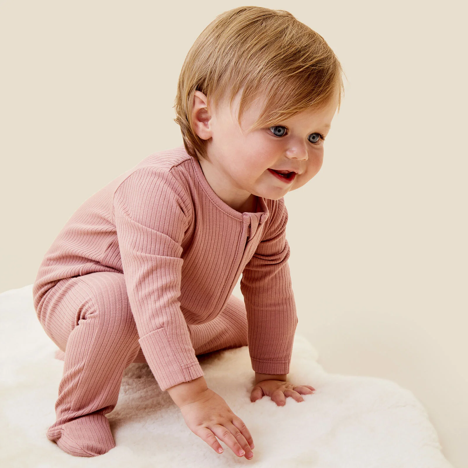 Ballerina & Ribbed Clever Zip Sleepsuit 3 Pack - Image 4