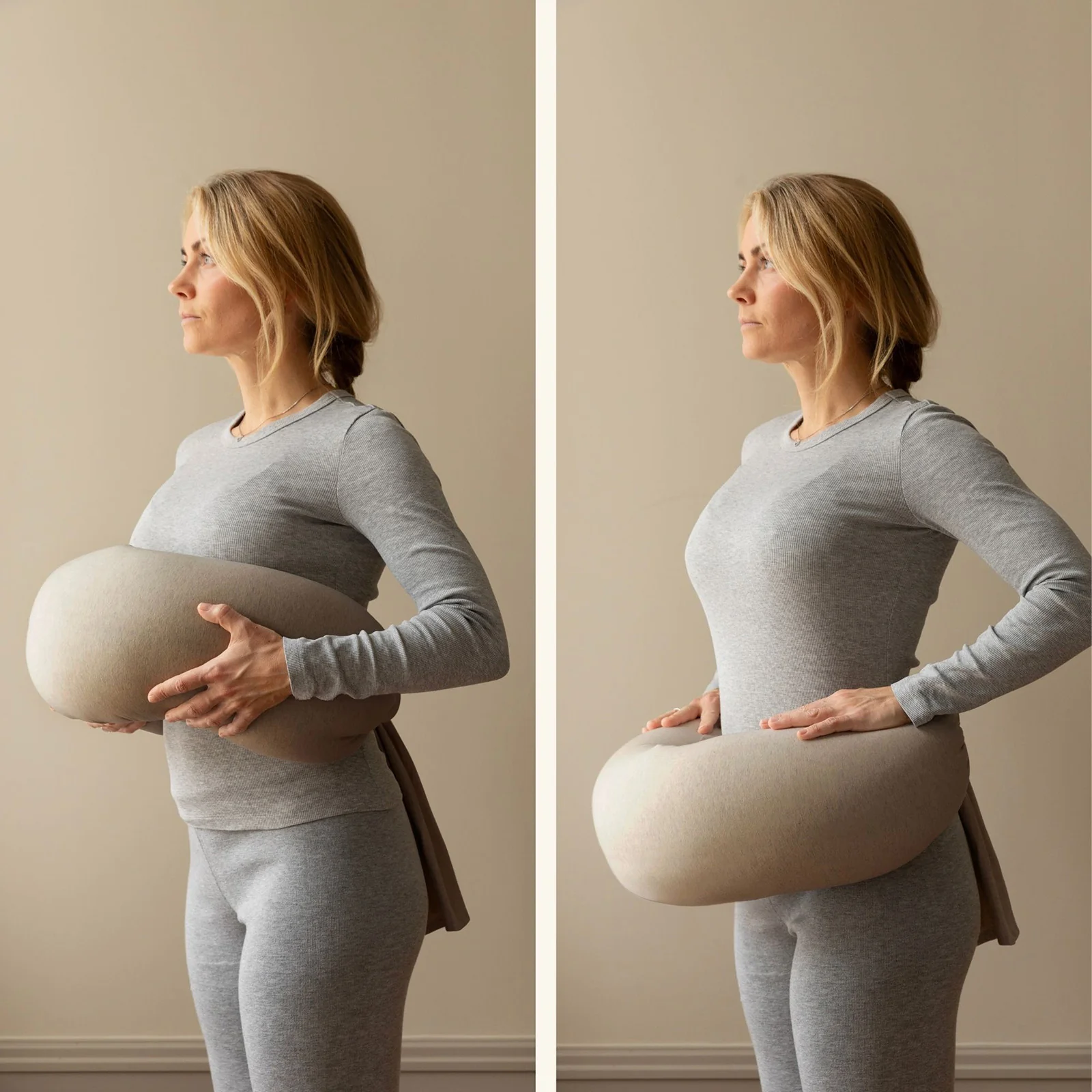 bbhugme Nursing Pillow - Seashell Beige - Image 5
