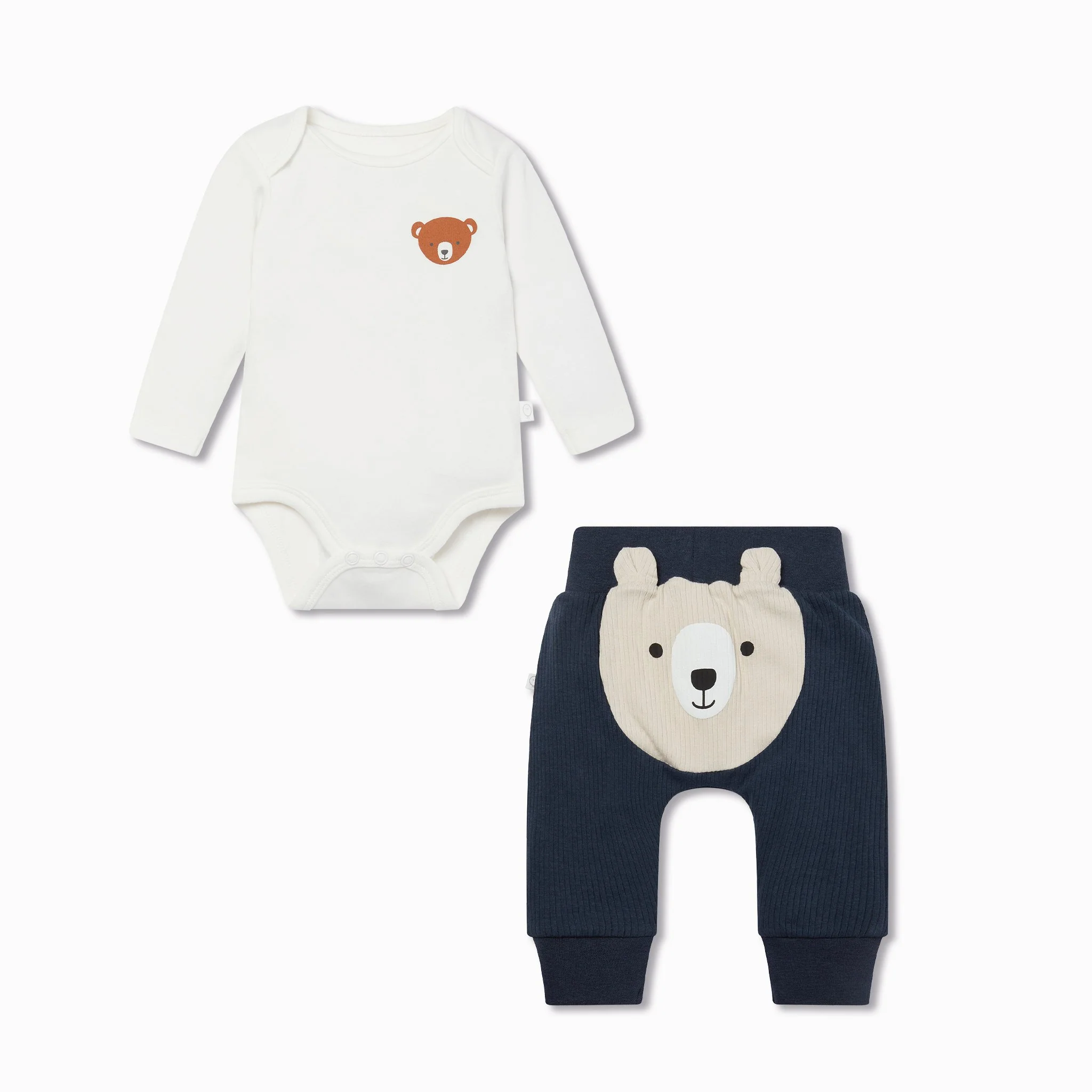 Bear Long Sleeve Bodysuit & Joggers Outfit - Image 2