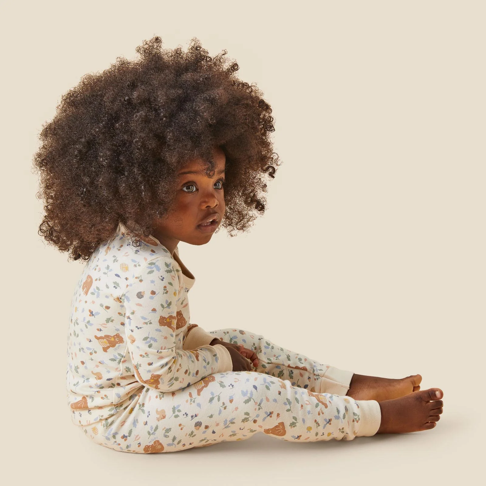 Bear Print & Waffle Pyjamas 2 Pack - Image 3