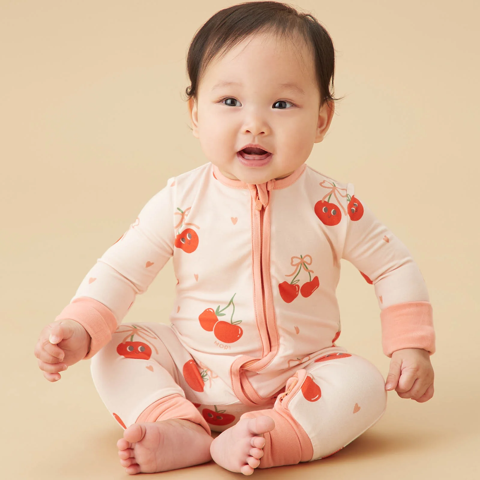 Berry Cherry Clever Zip Sleepsuit - Image 3
