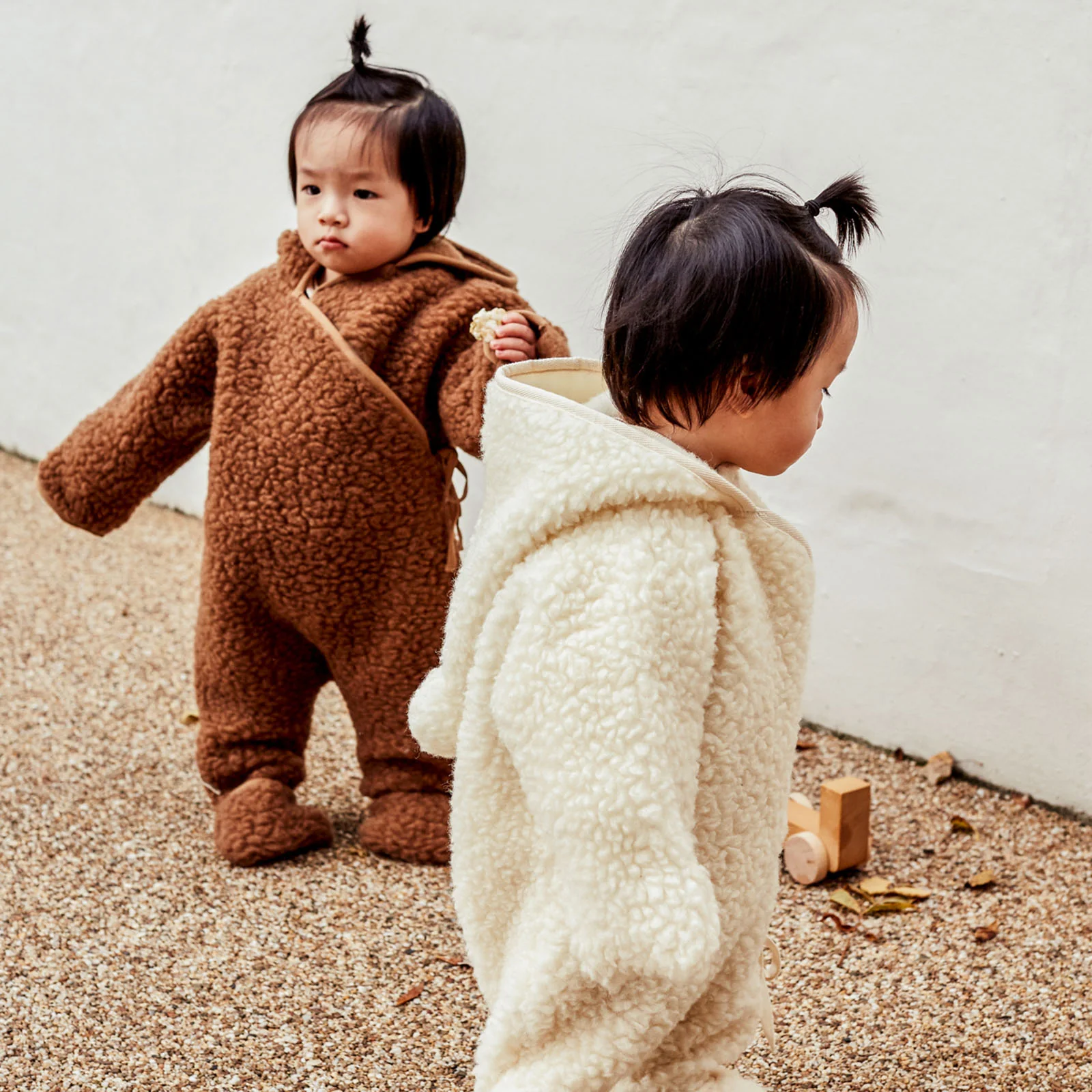 BINIBAMBA Merino Wool Snugglesuit - Milk - Image 5