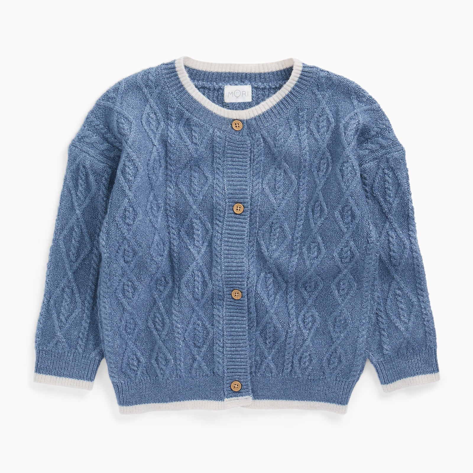 Blue Chunky Cardigan - Image 3