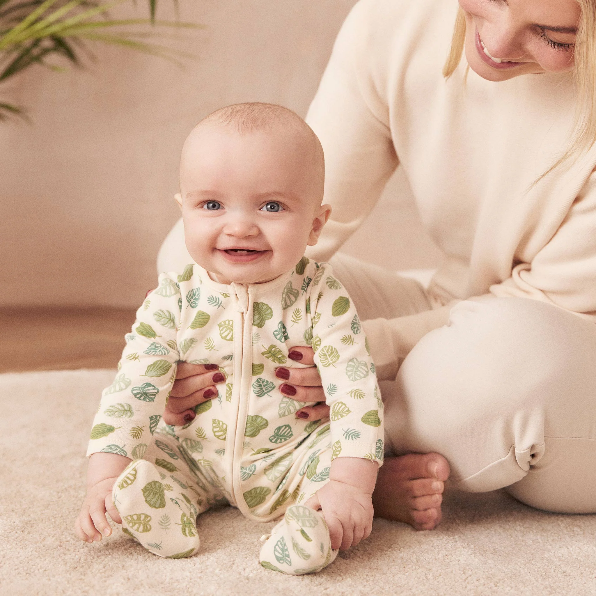 Botanical Clever Zip Sleepsuit - Image 7
