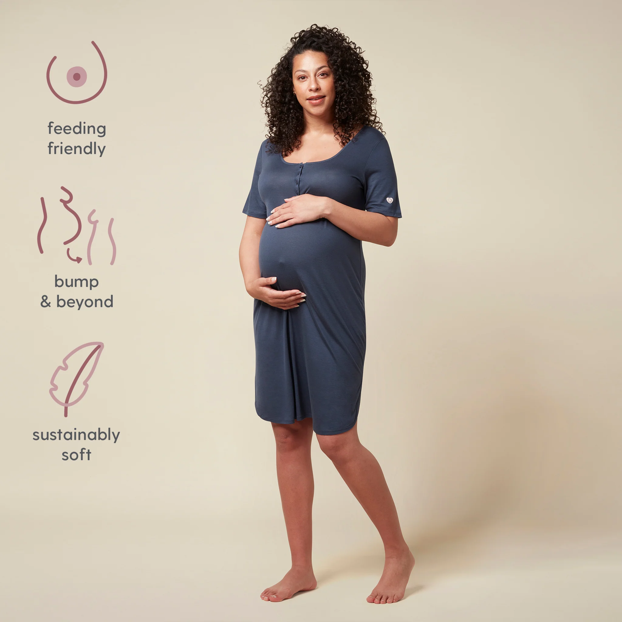 Maternity & Nursing Nightdress - Image 5