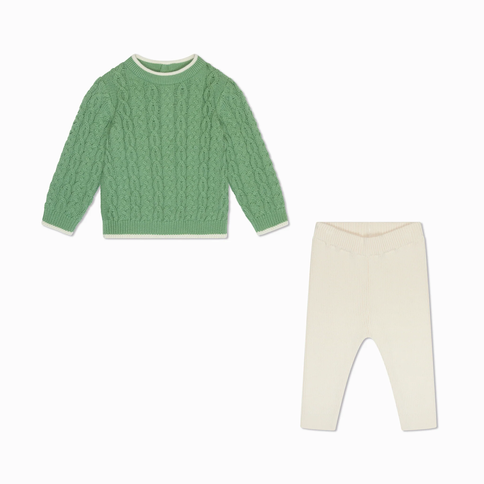 Cable Knit Jumper & Leggings - Image 2