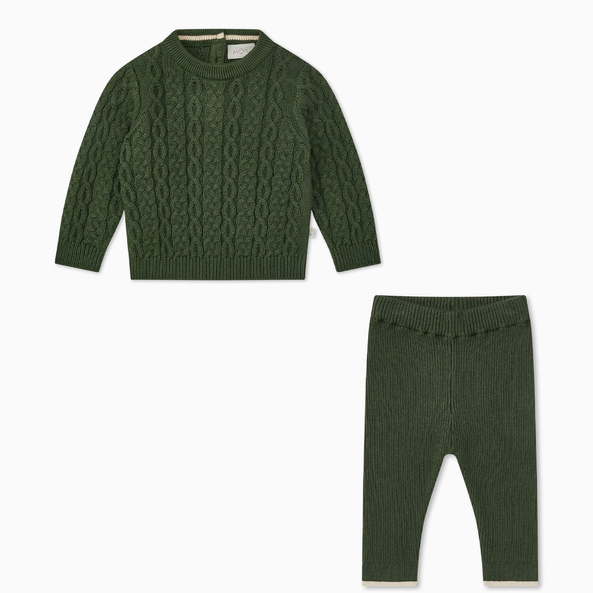 Cable Knit Jumper & Leggings Outfit - Image 2