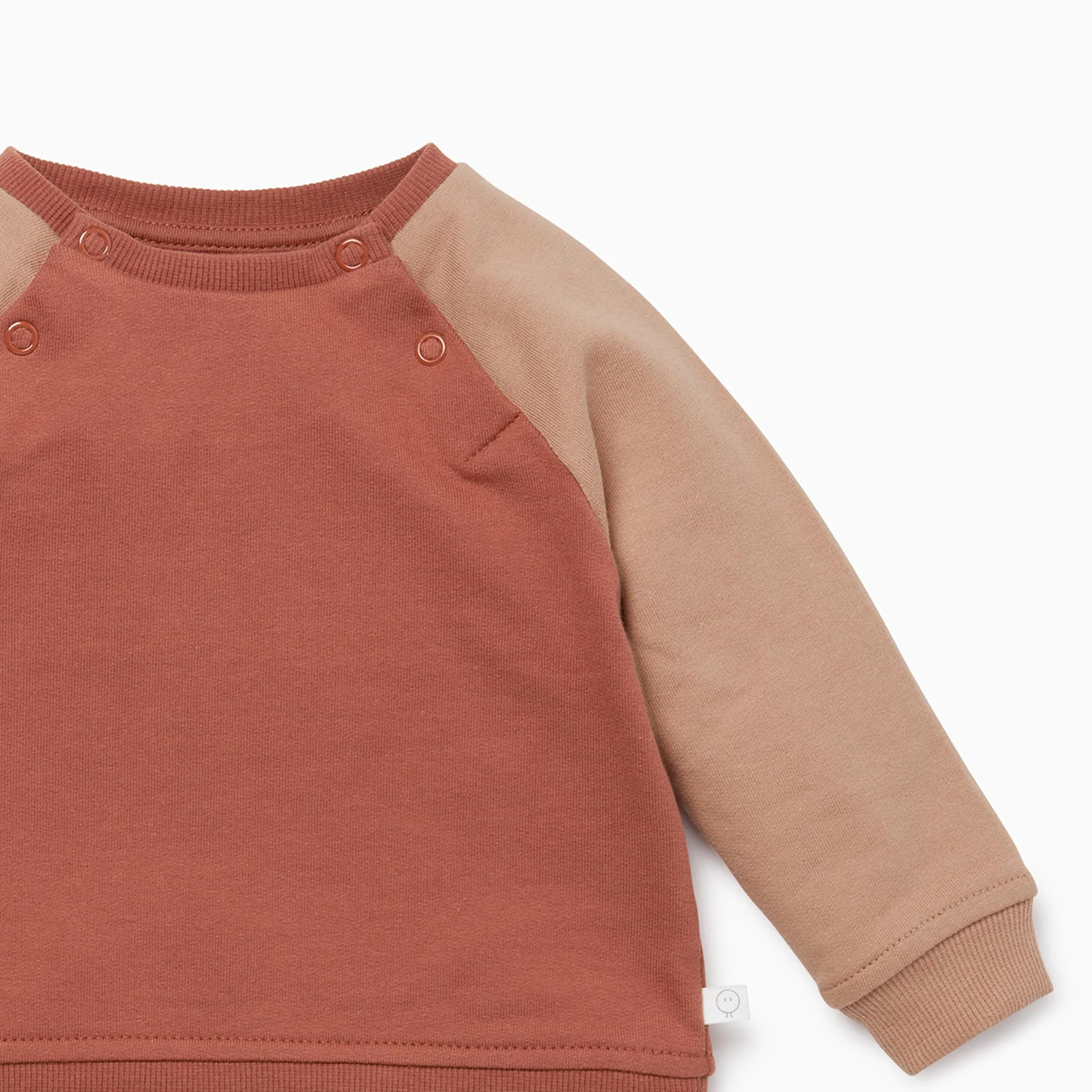 Caramel Raglan Sleeve Sweatshirt & Jogger Set - Image 3