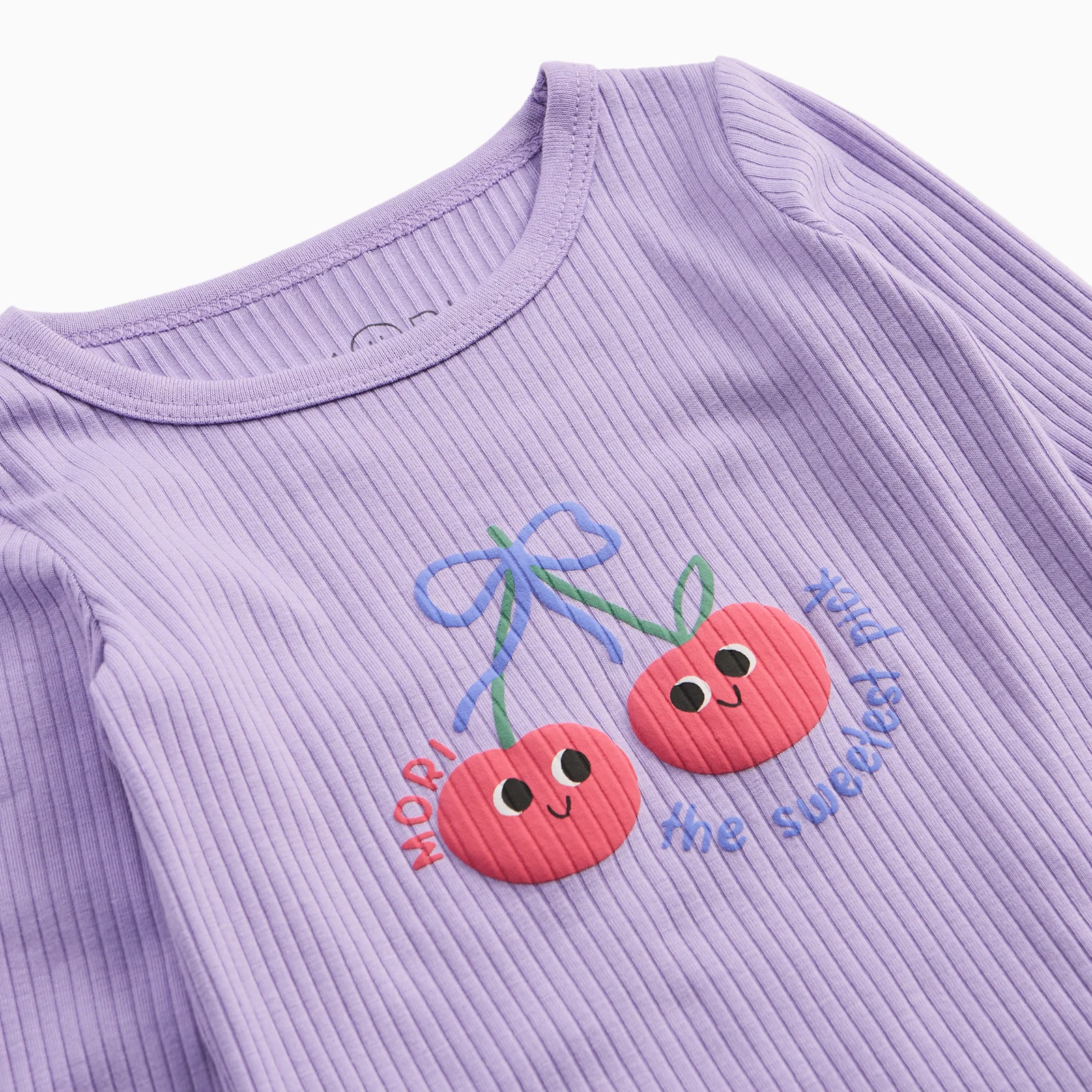Cherry Ribbed Pyjamas - Image 4