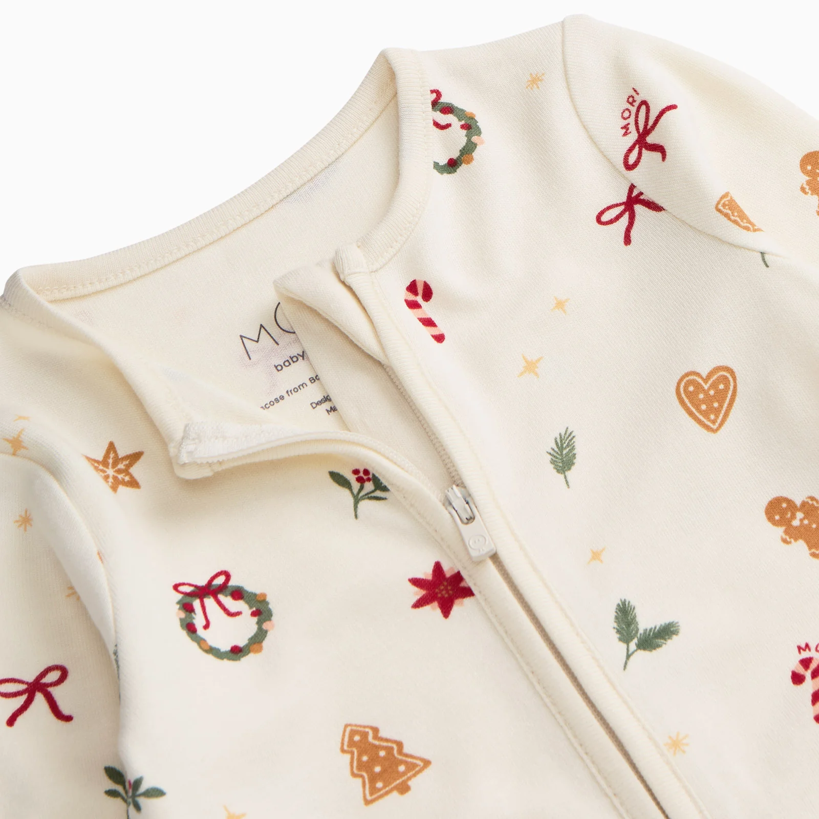 Christmas Clever Zip Sleepsuit - Image 4