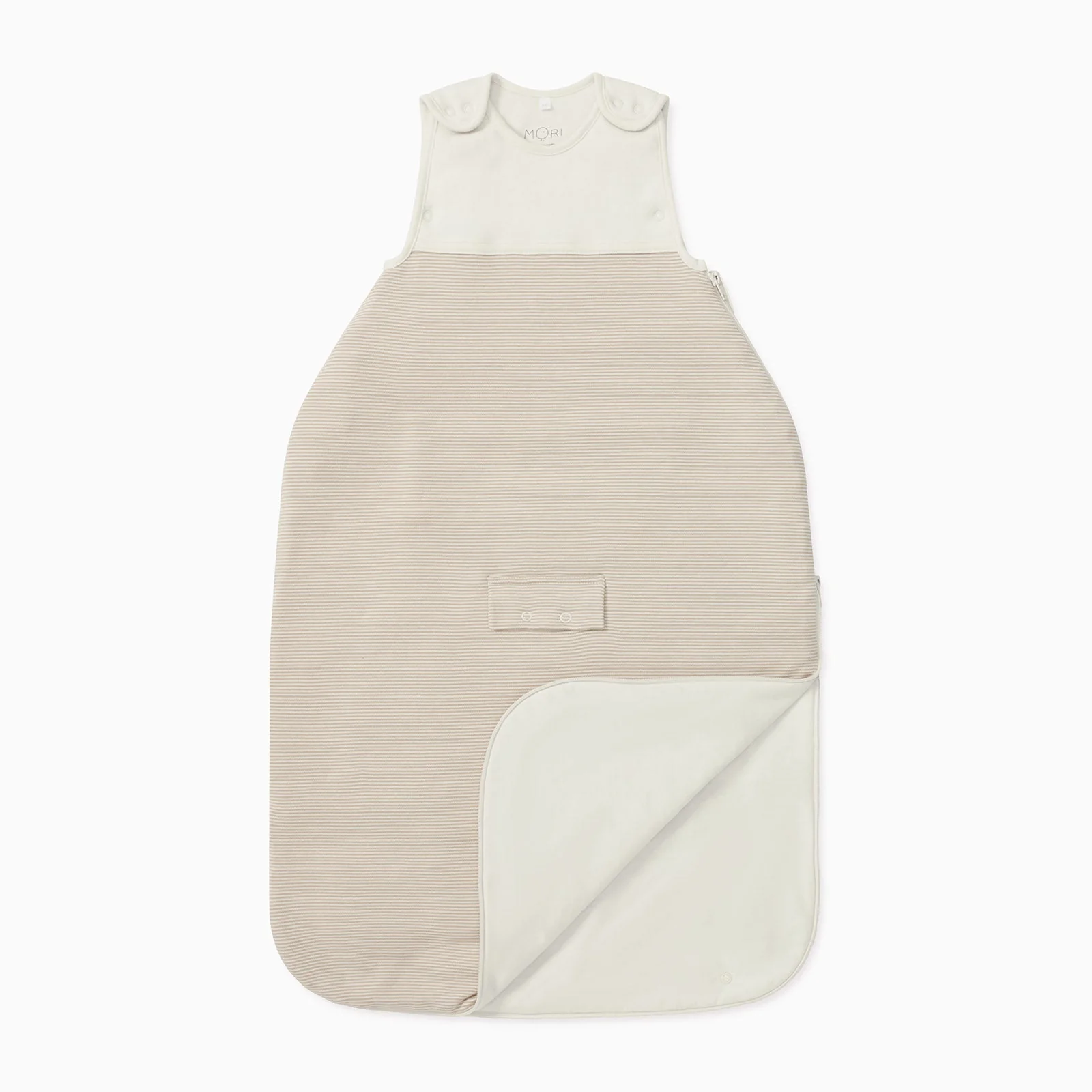 Clever Year Round Sleeping Bag 1.5 TOG - Oatmeal Stripe - Image 3