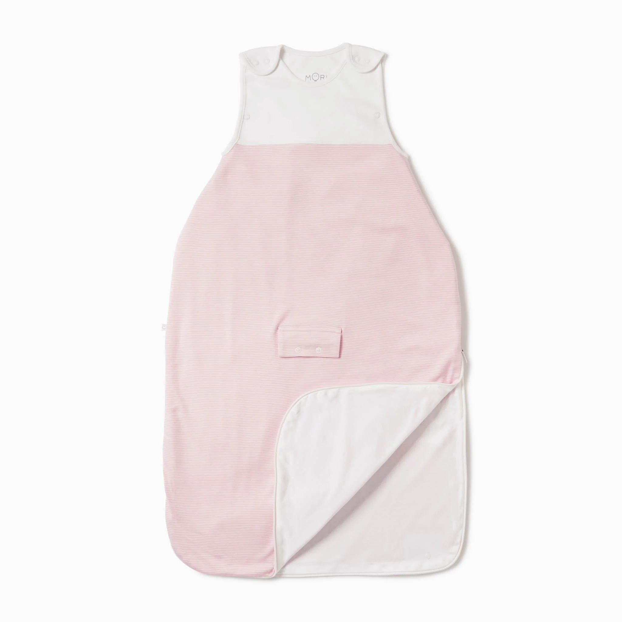 Clever Summer Sleeping Bag 0.5 TOG - Blush Stripe - Image 4