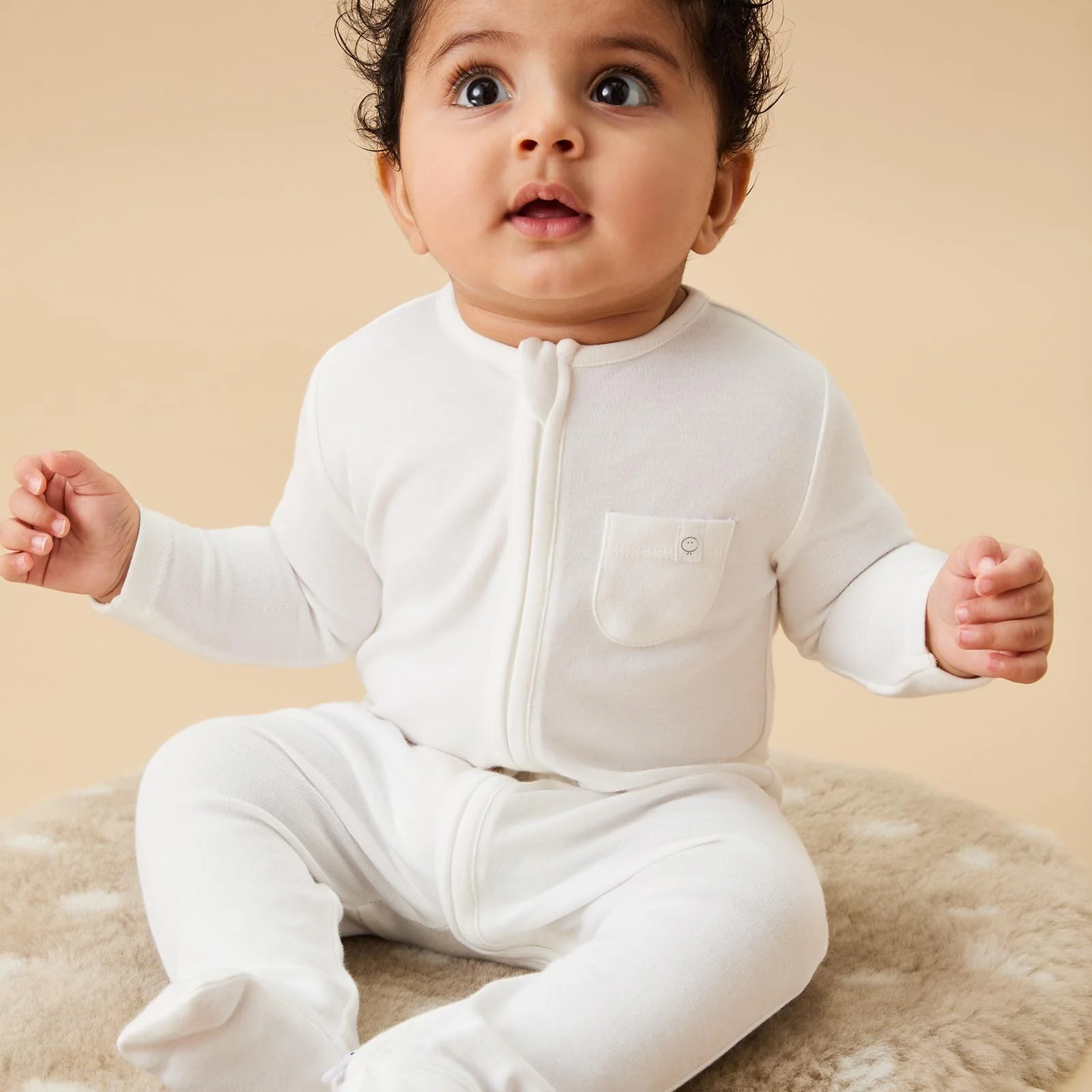 Clever Zip Sleepsuit 3 Pack - White - Image 2