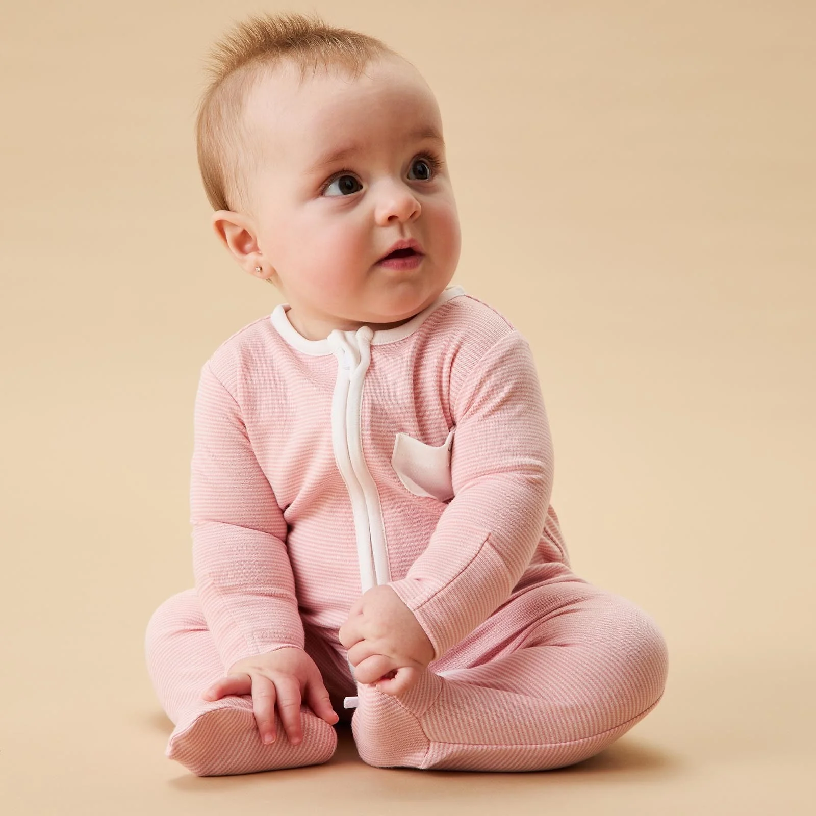 Clever Zip Sleepsuit 3 Pack - Purple & Pink Stripe