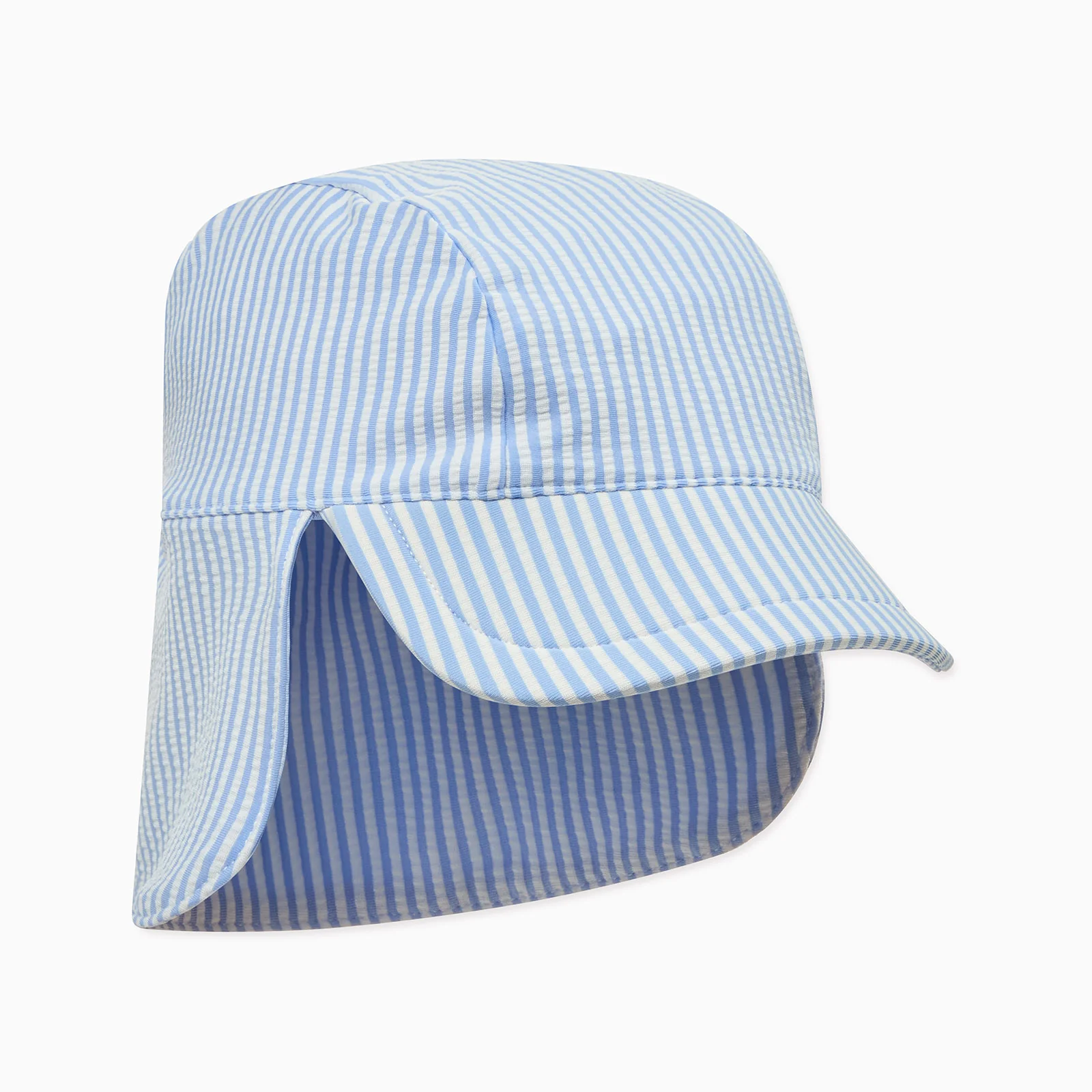 Cloud Stripe Seersucker Sunsafe Swim Hat - Image 3