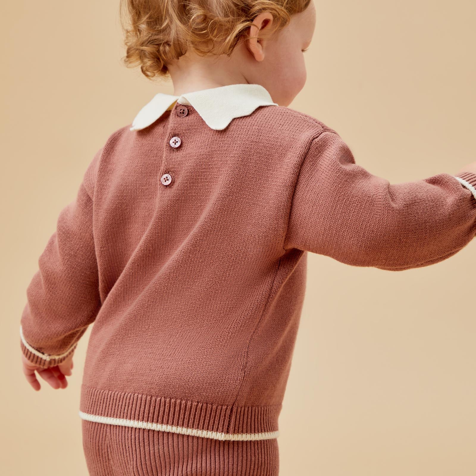 Collared Knitted Jumper & Leggings - Image 4