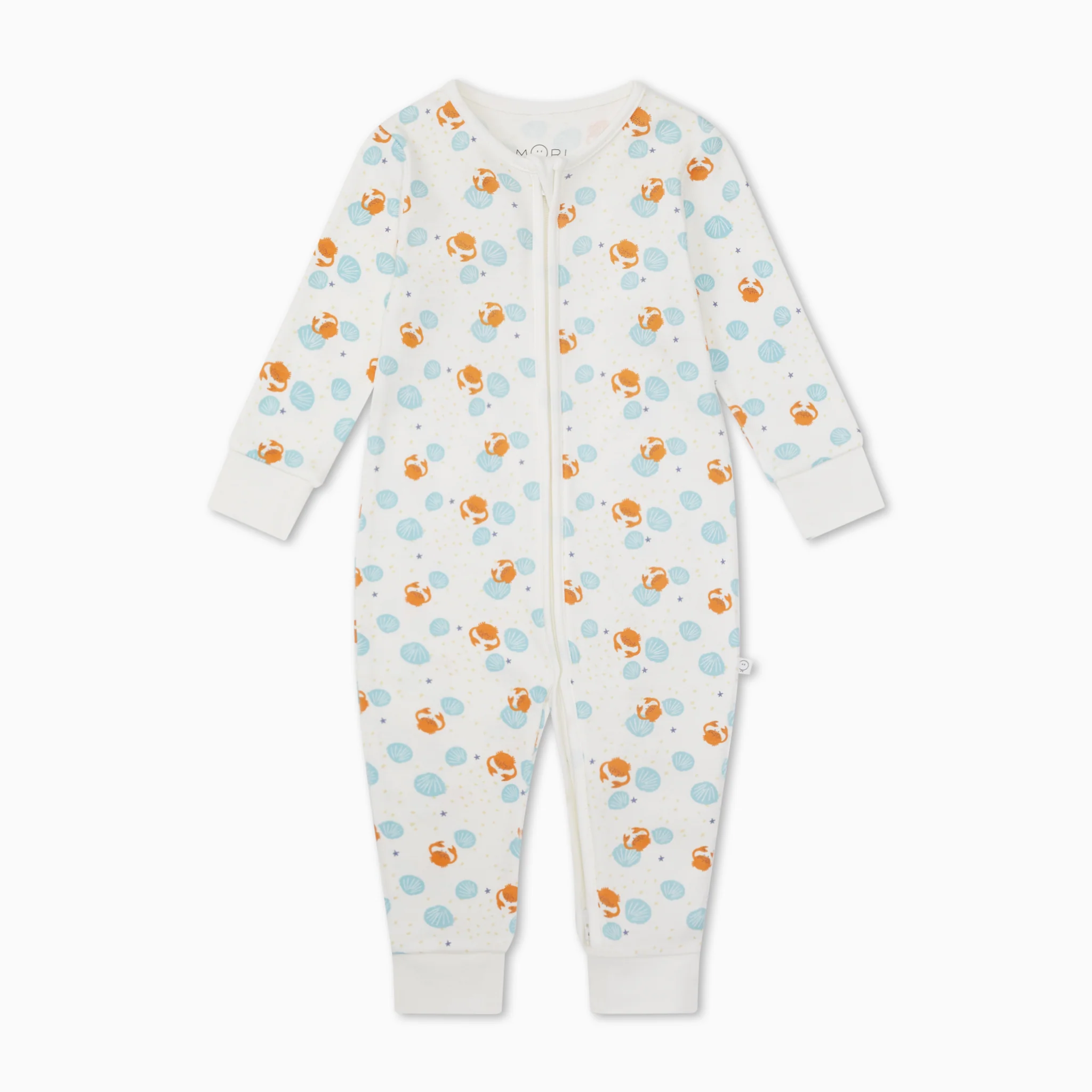 Crab & Shell Clever Zip Sleepsuit - Image 2