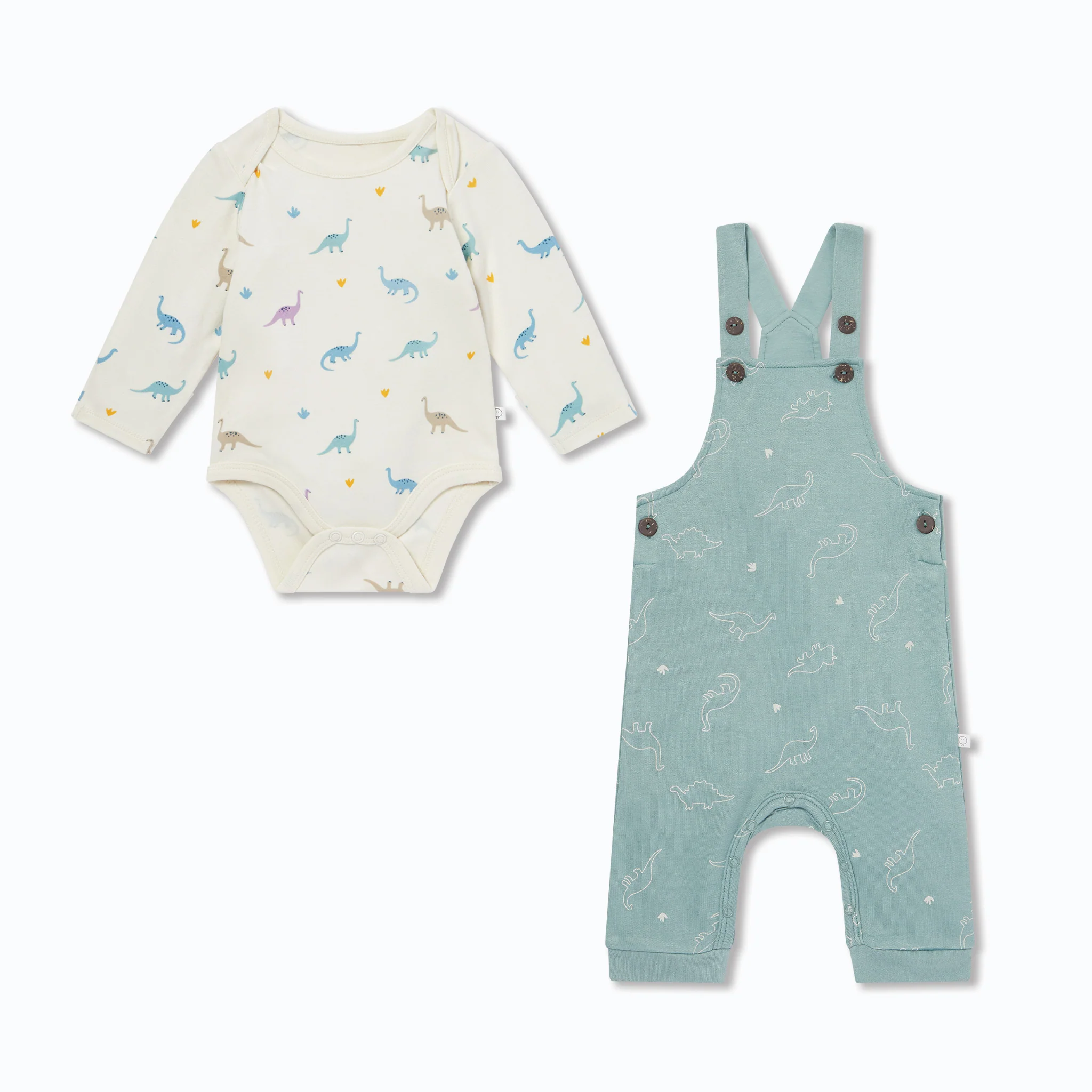 Dino Dungarees & Bodysuit Outfit