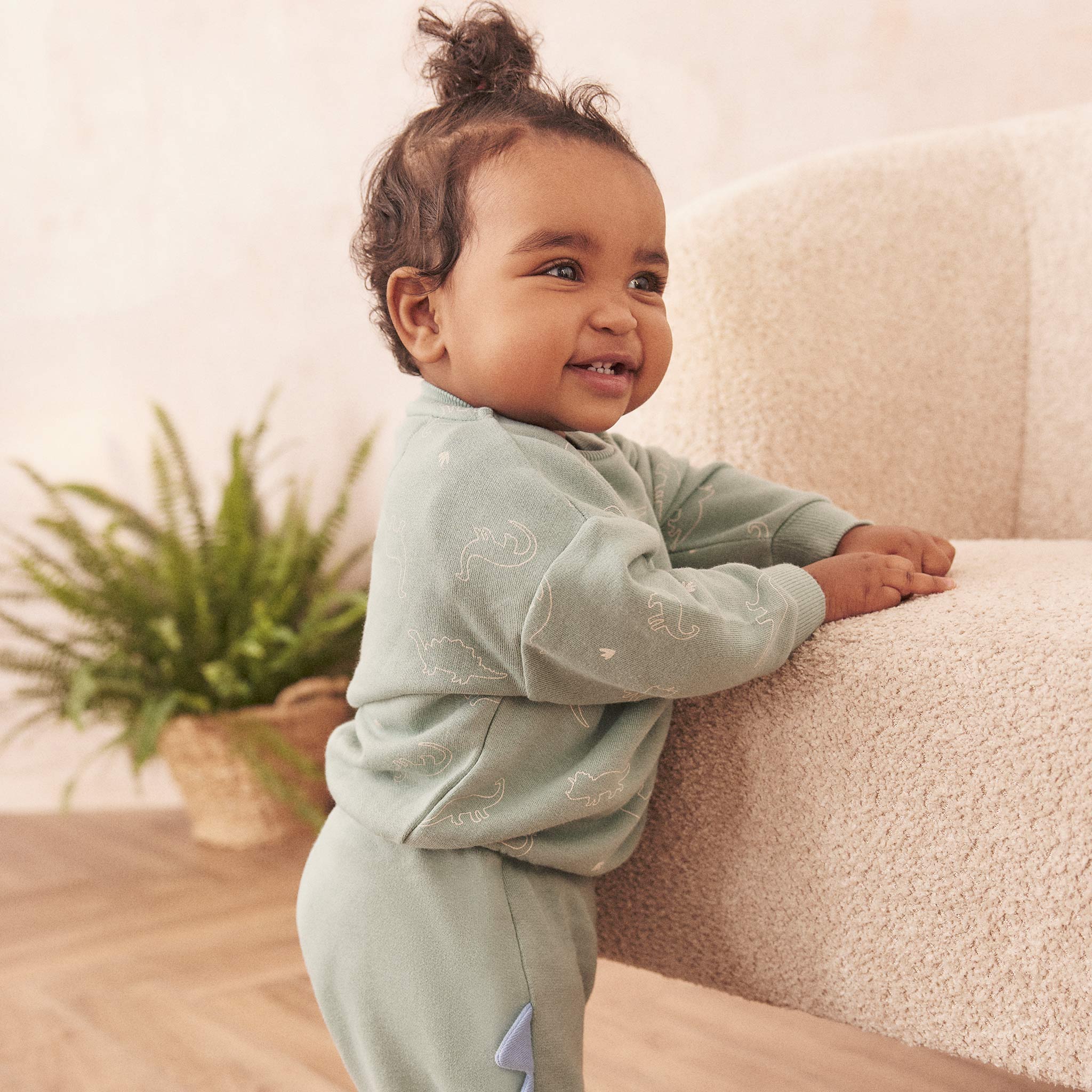 Dino Print Sweatshirt & Joggers Outfit - Image 3
