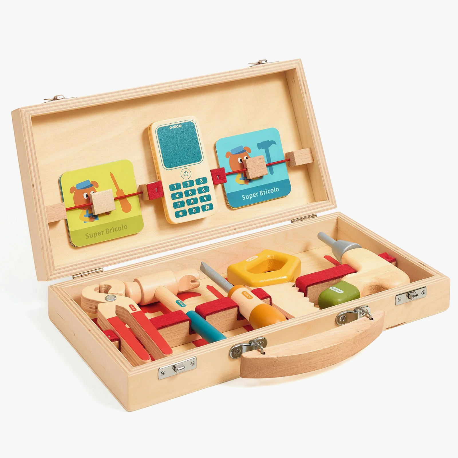 Djeco Super Bricolo Wooden Tools Set - Image 2