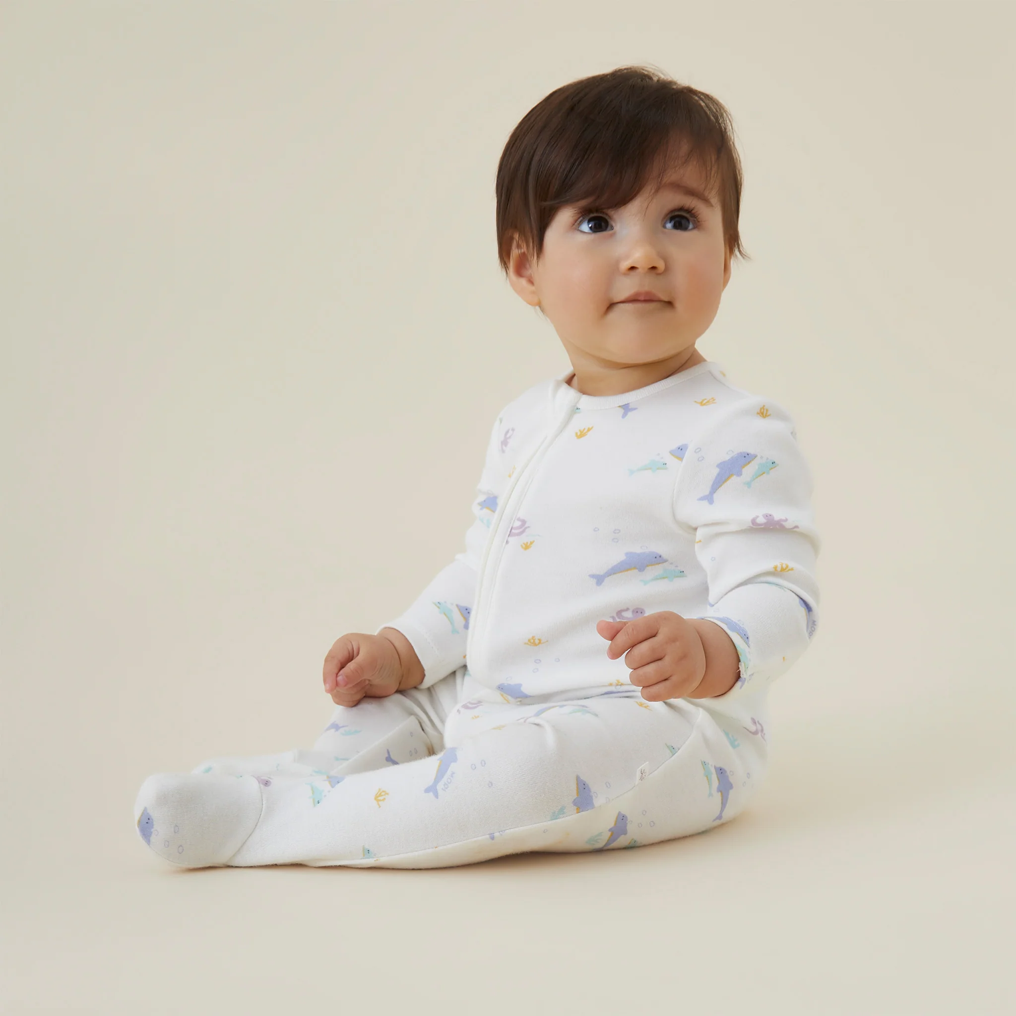 Dolphin Clever Zip Sleepsuit - Image 3