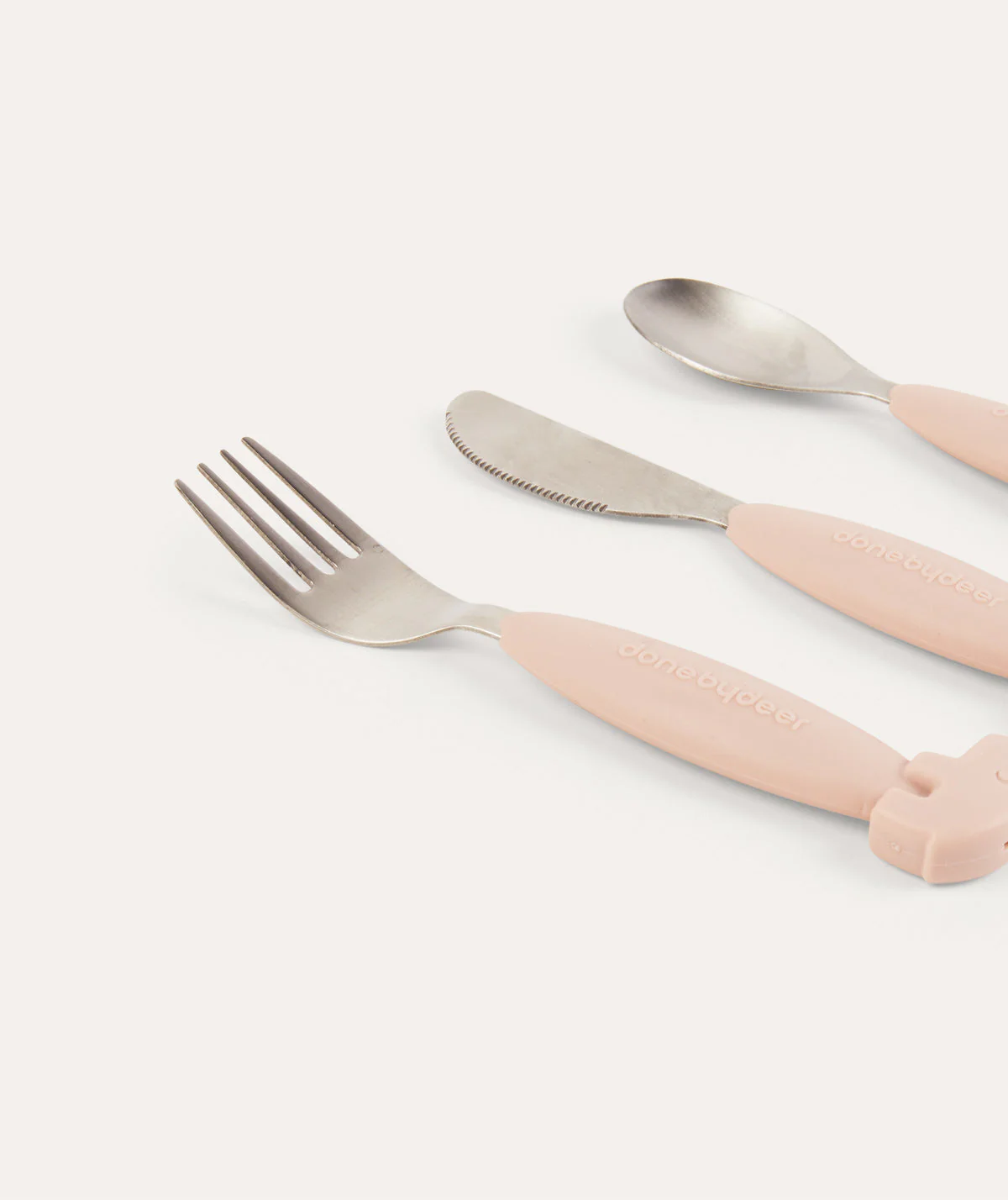 Done By Deer Easygrip Cutlery Set - Deer Friends Powder - Image 3