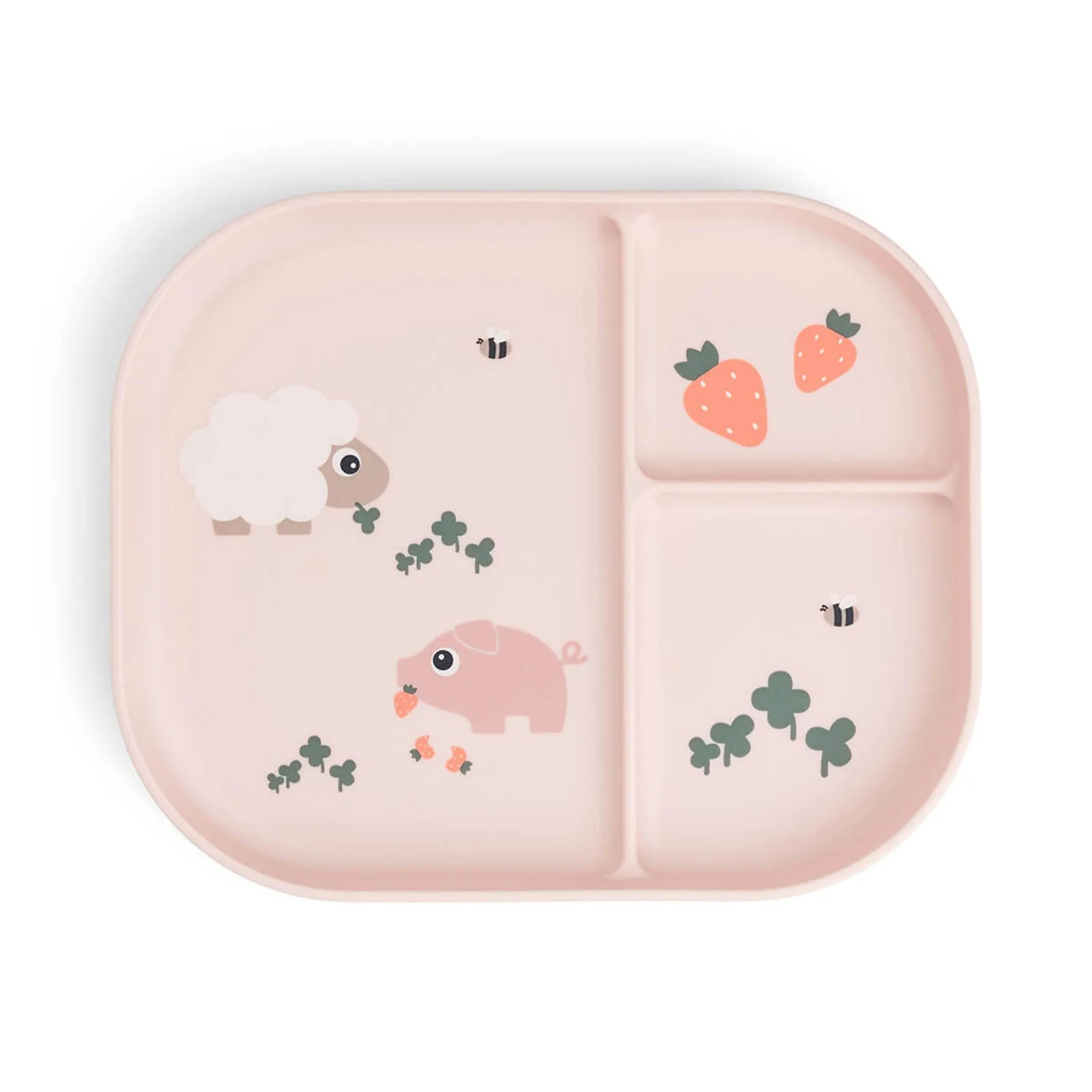 Done By Deer Foodie Compartment Plate - Tiny Farm Powder