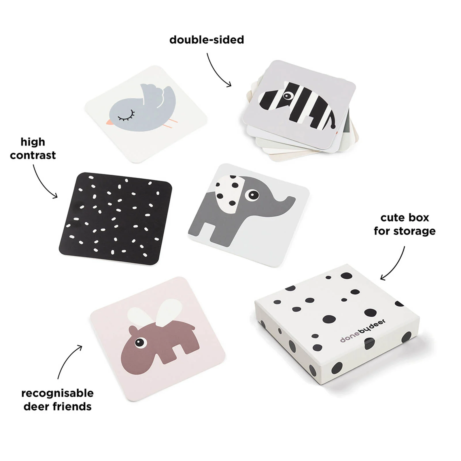 Done by Deer Friends Contrast Card 10 Pack - Image 5