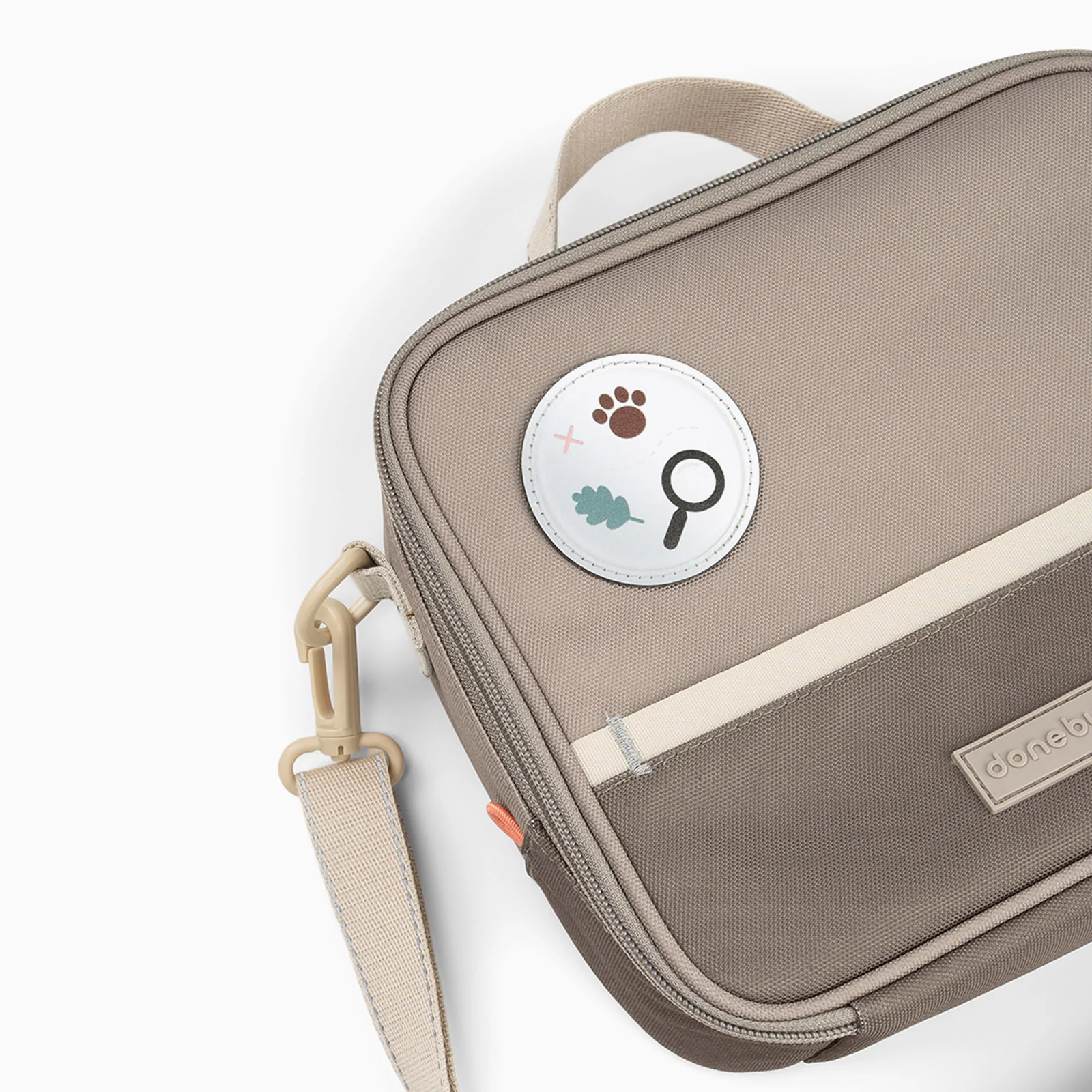 Done by Deer Insulated Lunch Bag 4l - Tiny Trails Sand - Image 6