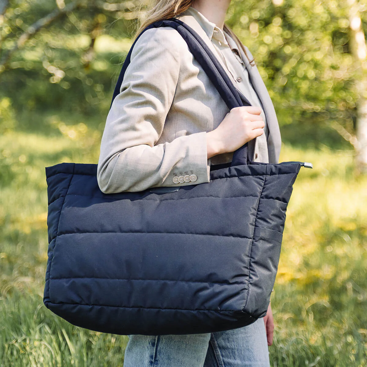 Done By Deer Quilted Changing Tote Bag - Black - Image 2