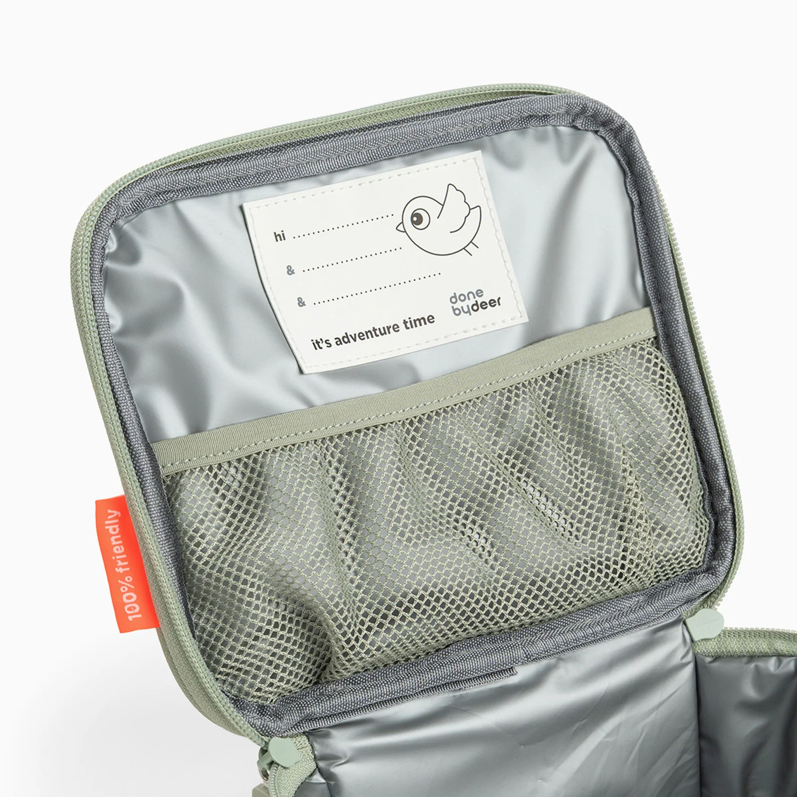 Done by Deer Tiny Insulated Lunch Bag 2.8l - Tiny Trails Green - Image 6