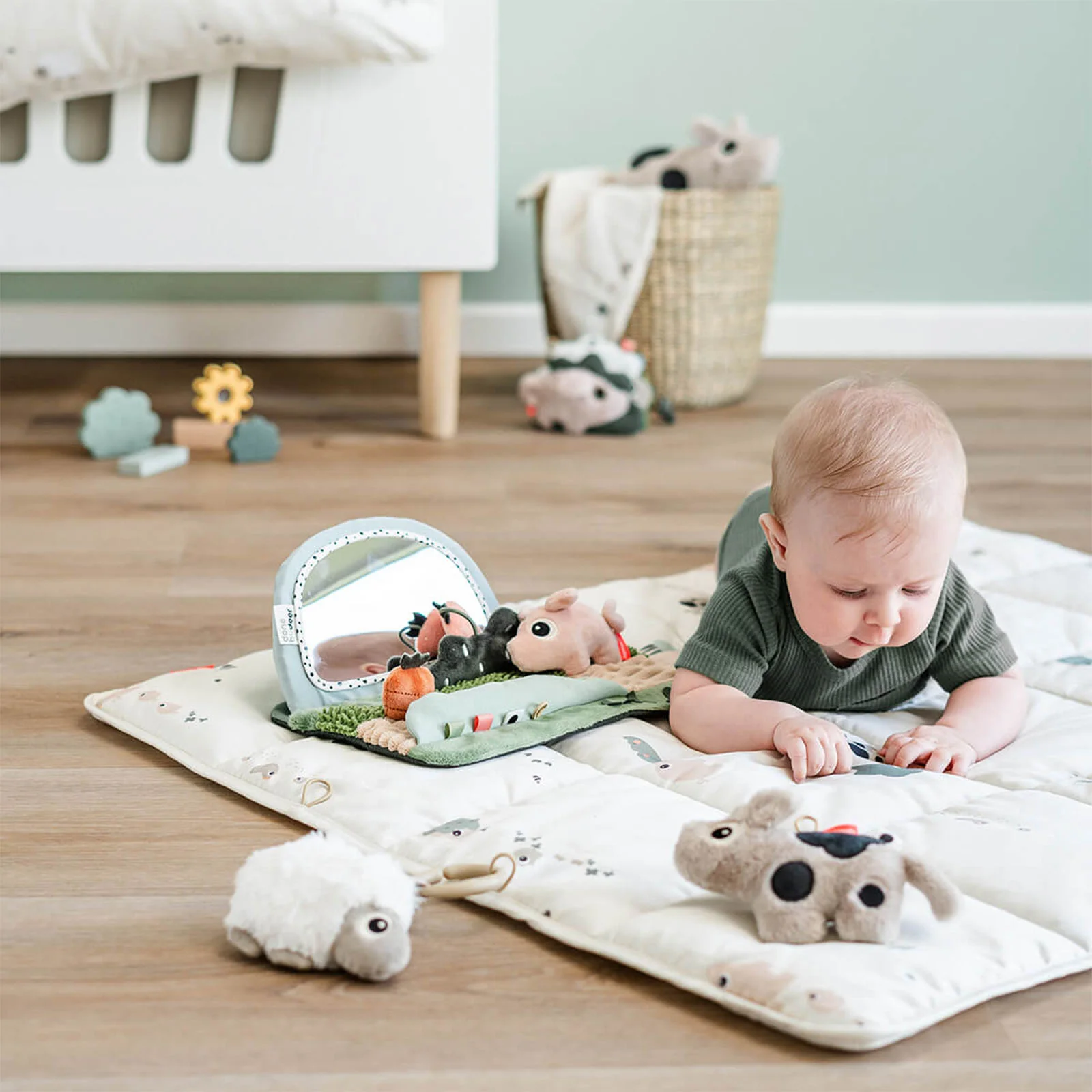 Done By Deer Play mat Tiny Farm Sand - Image 4
