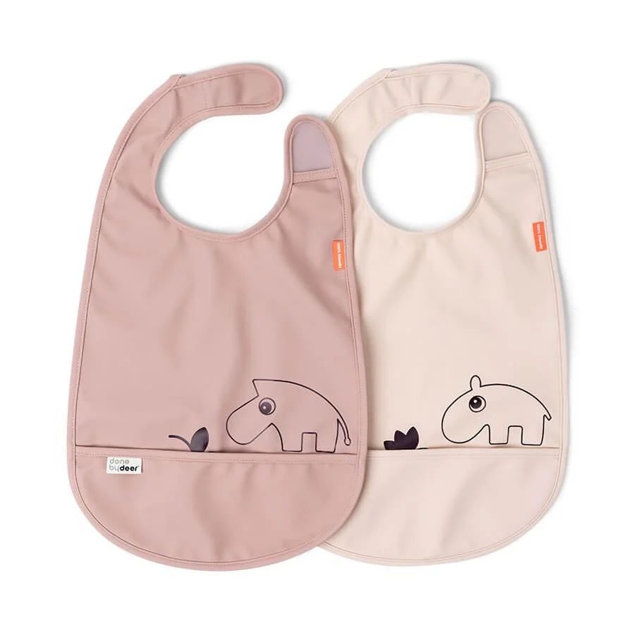 Done by Deer Velcro Bib 2 Pack