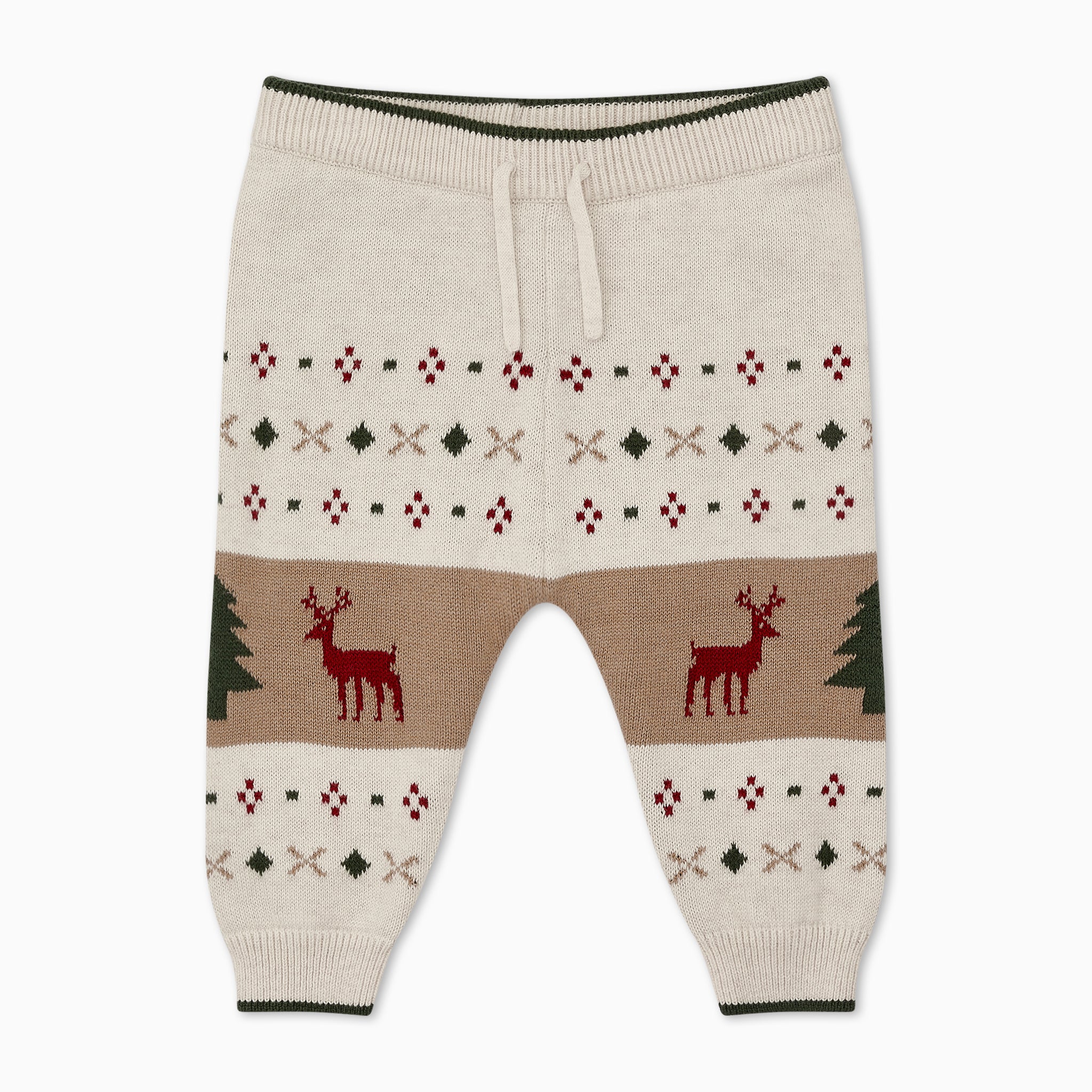 Fair Isle Knitted Joggers - Image 2