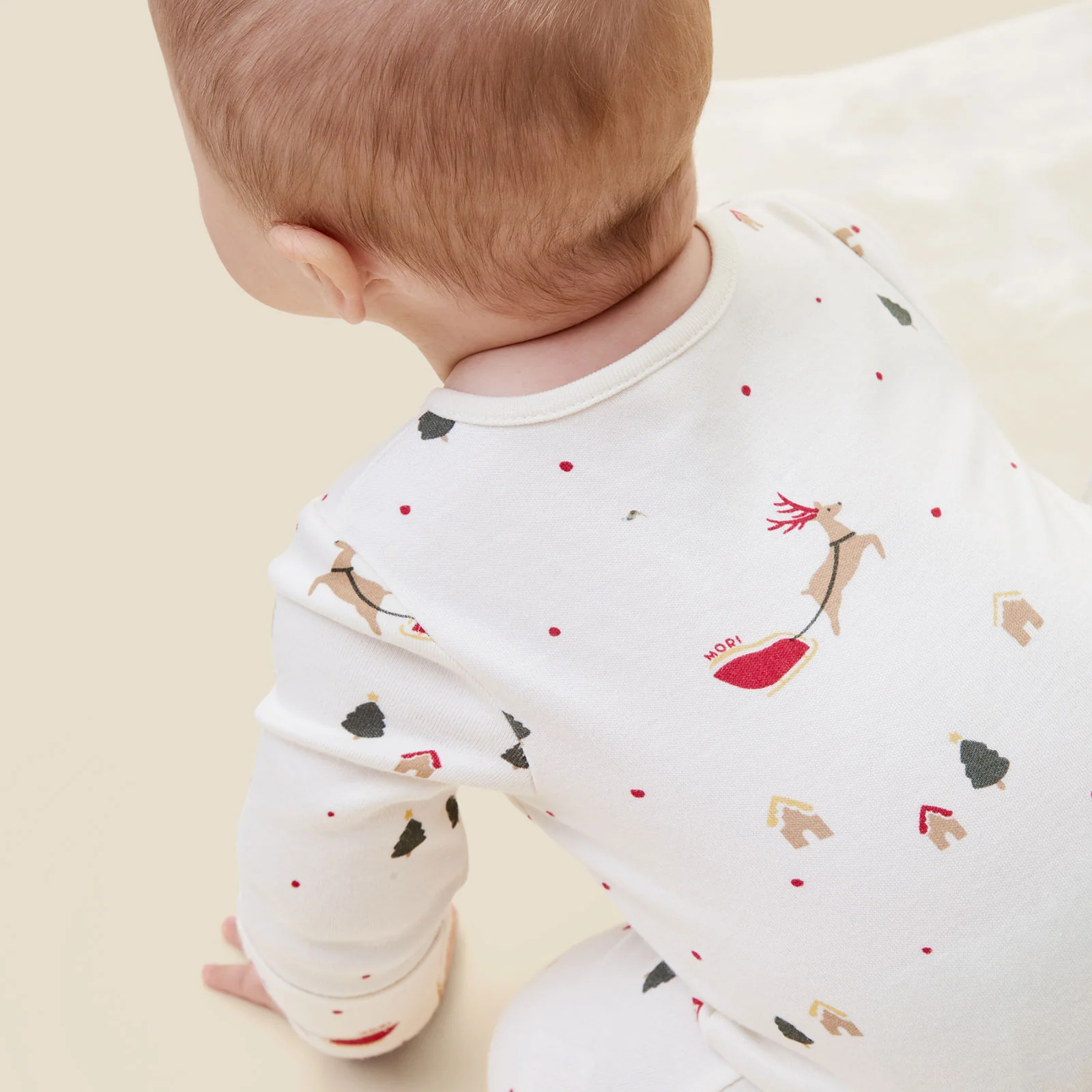 Festive Print Clever Zip Sleepsuit - Image 6