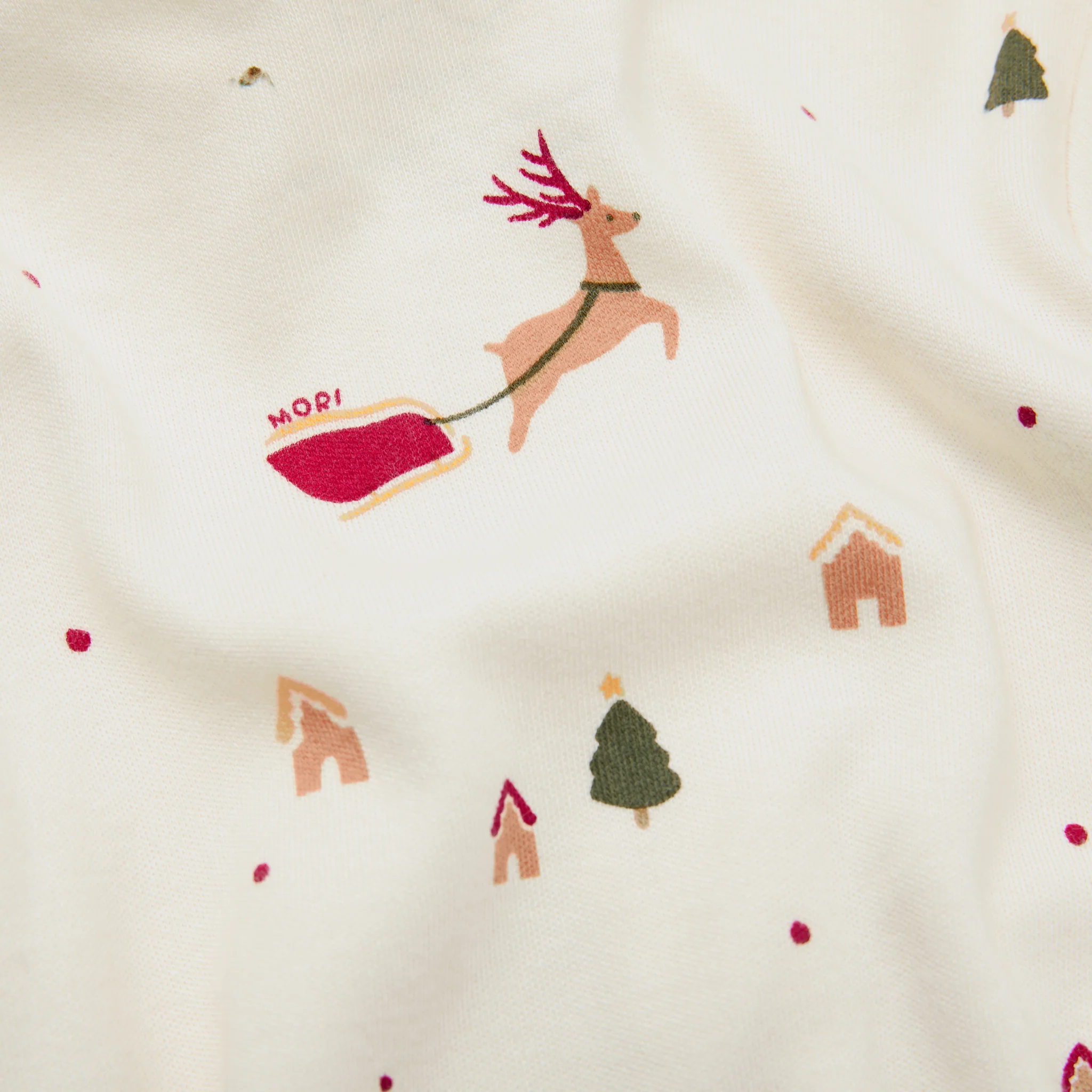 Festive Print Clever Zip Sleepsuit - Image 7