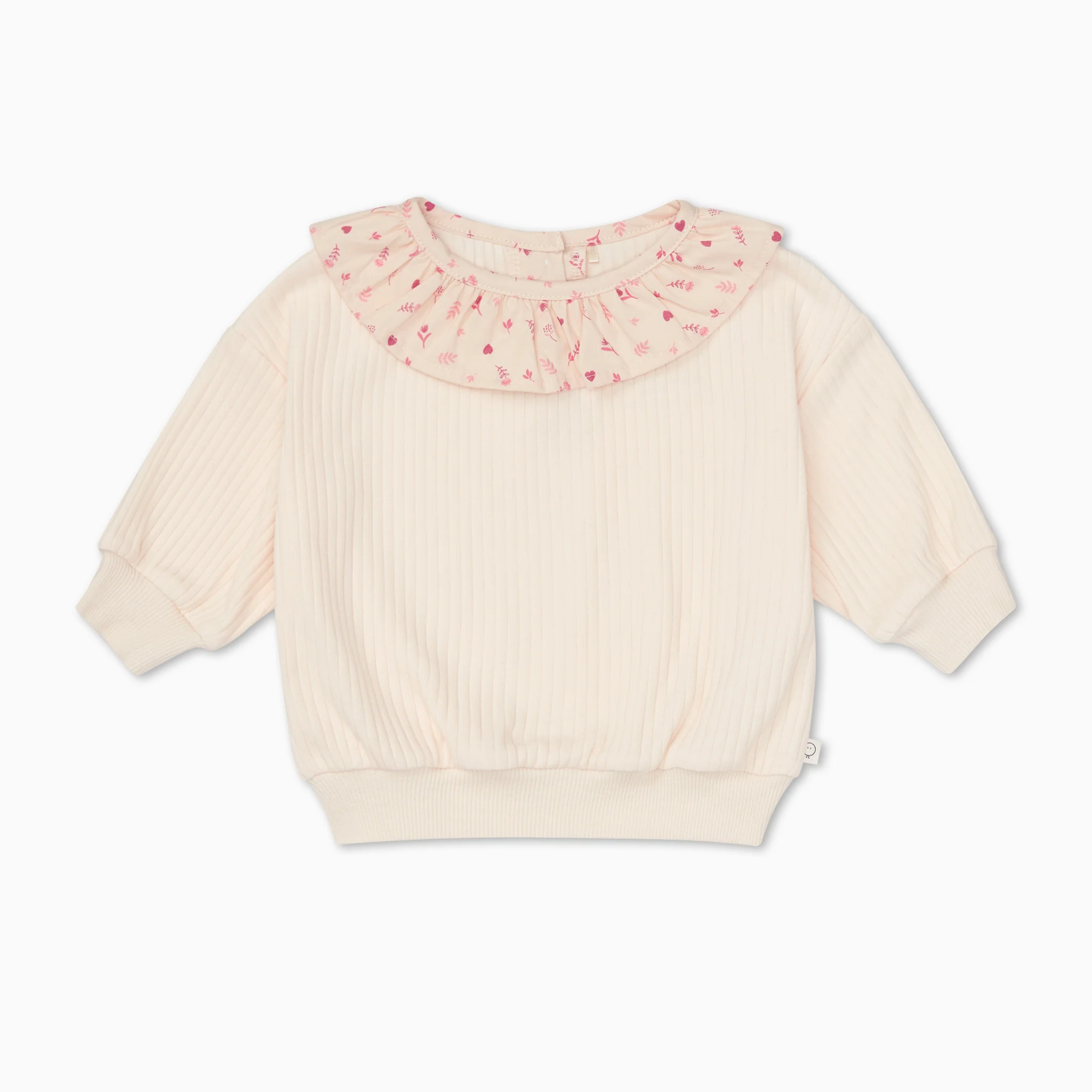 Floral Frilled Oversized Sweatshirt - Image 2