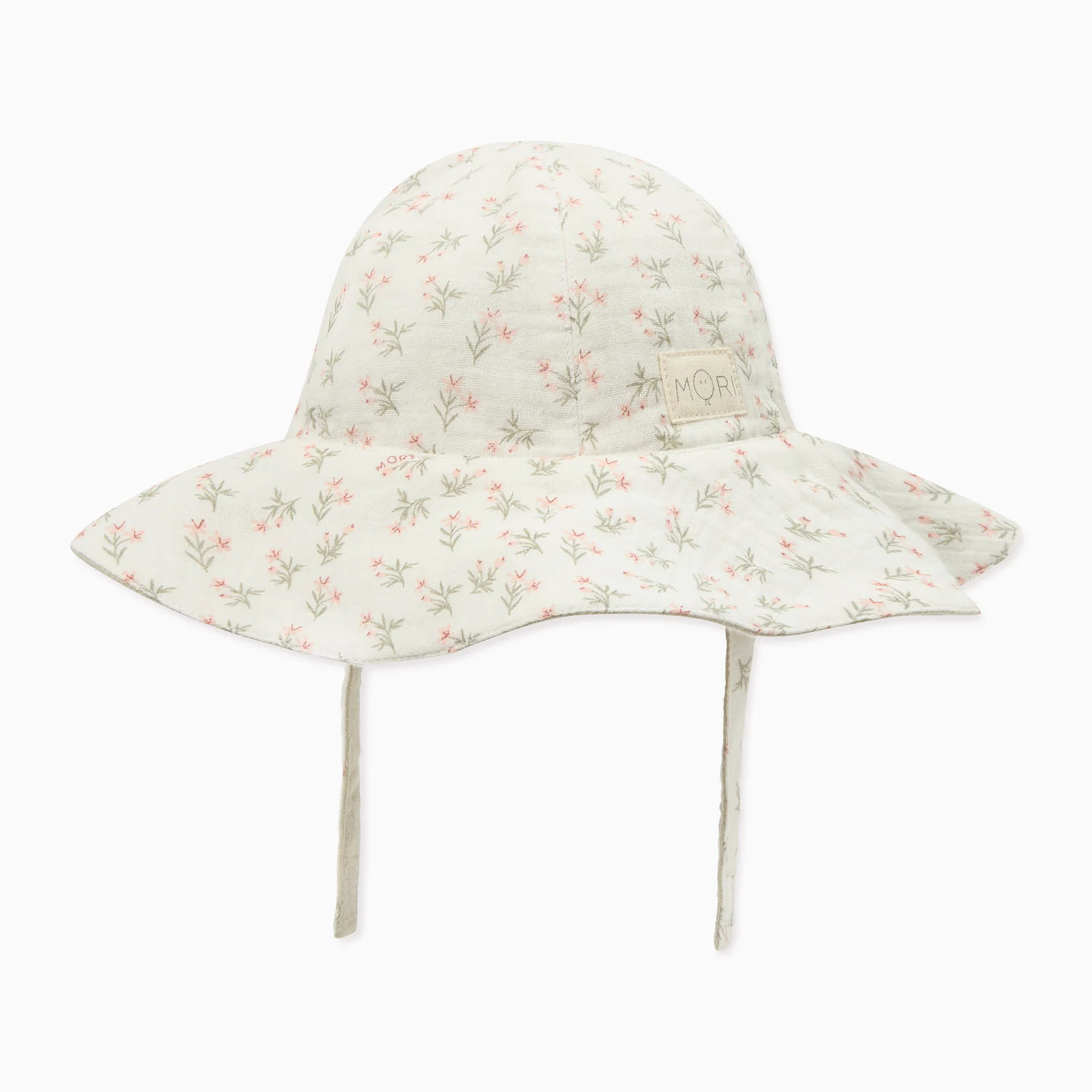 Floral Muslin Reversible Floppy Hat & Bloomer Bodysuit - Image 3