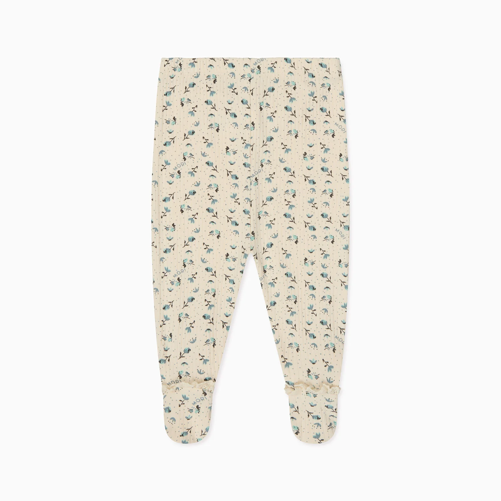 Floral Ribbed Kimono Cardigan & Leggings Outfit - Image 6
