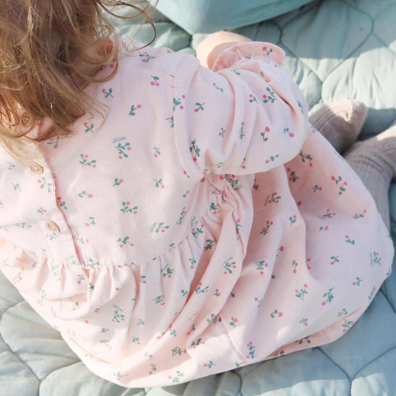 Floral Soft Corduroy Dress - Image 3