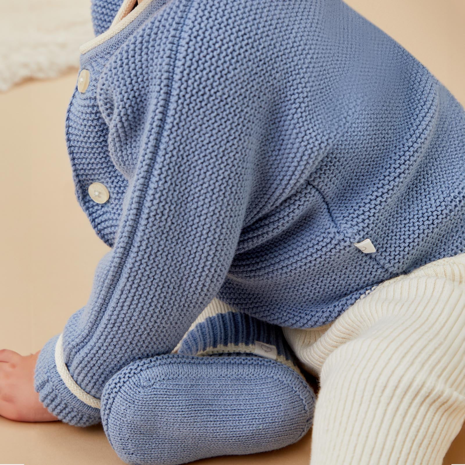 Garter Stitch Knitted Cardigan & Leggings - Image 5