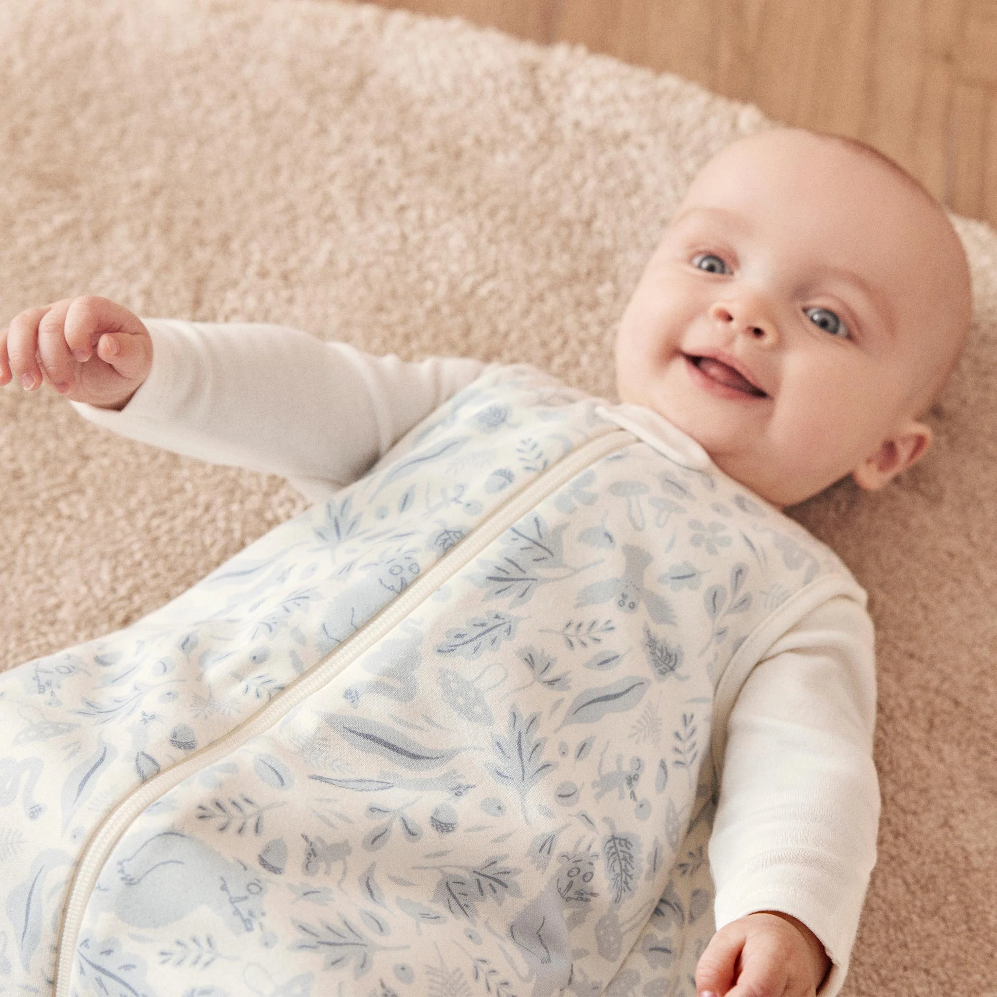 Gruffalo Dragonfly Blue & Plain Front Opening Bedtime Set 1.5 TOG - Image 3