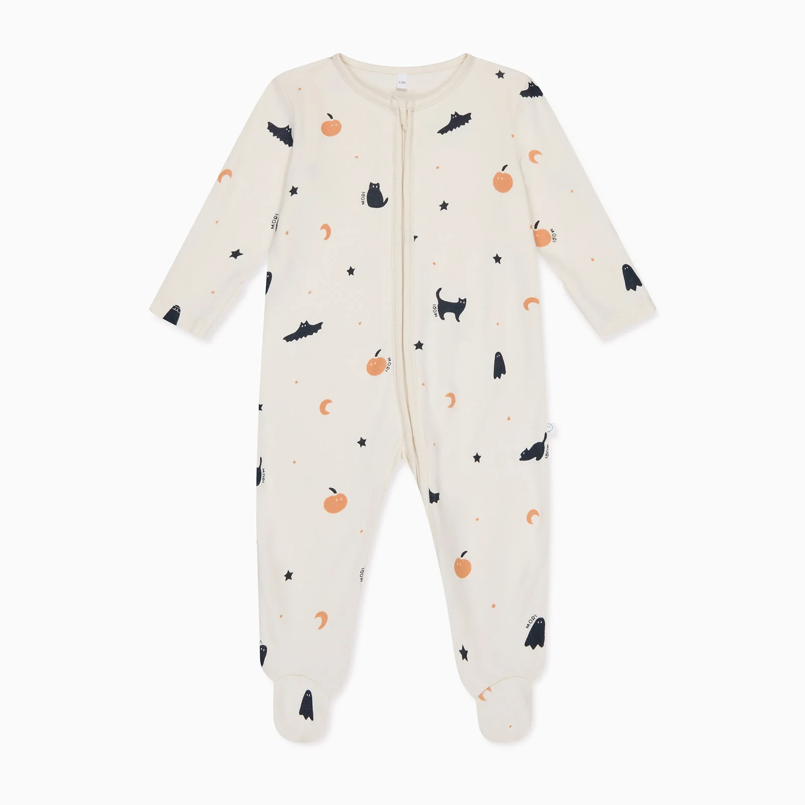 Halloween Print Clever Zip Sleepsuit - Image 2