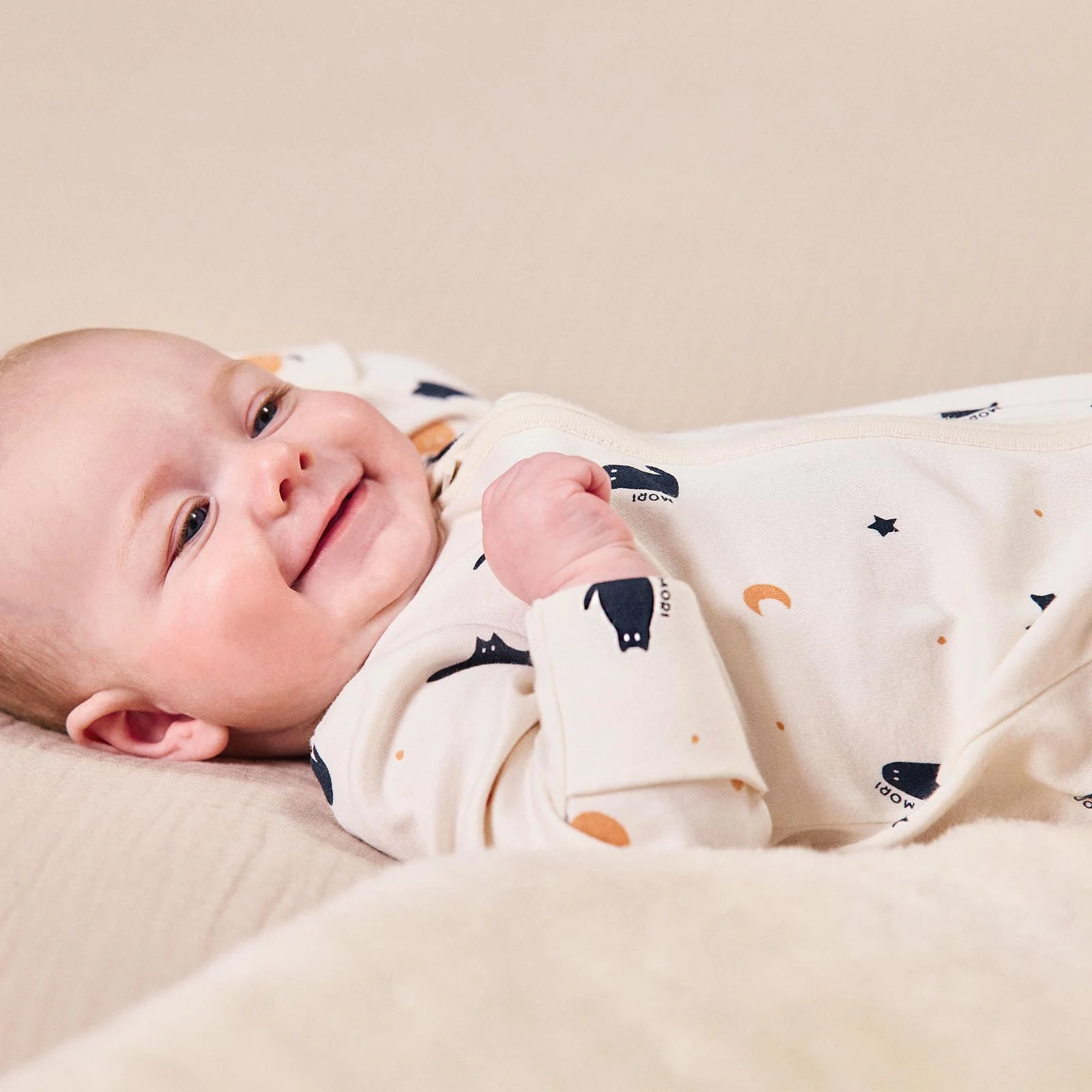 Halloween Print Clever Zip Sleepsuit - Image 3