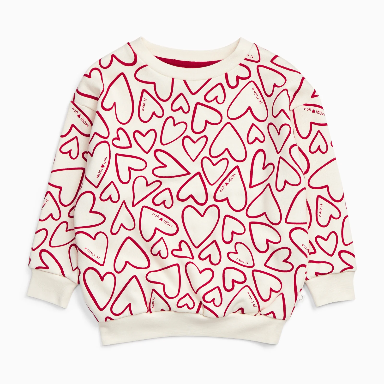 Hearts Oversized Sweatshirt - Image 2