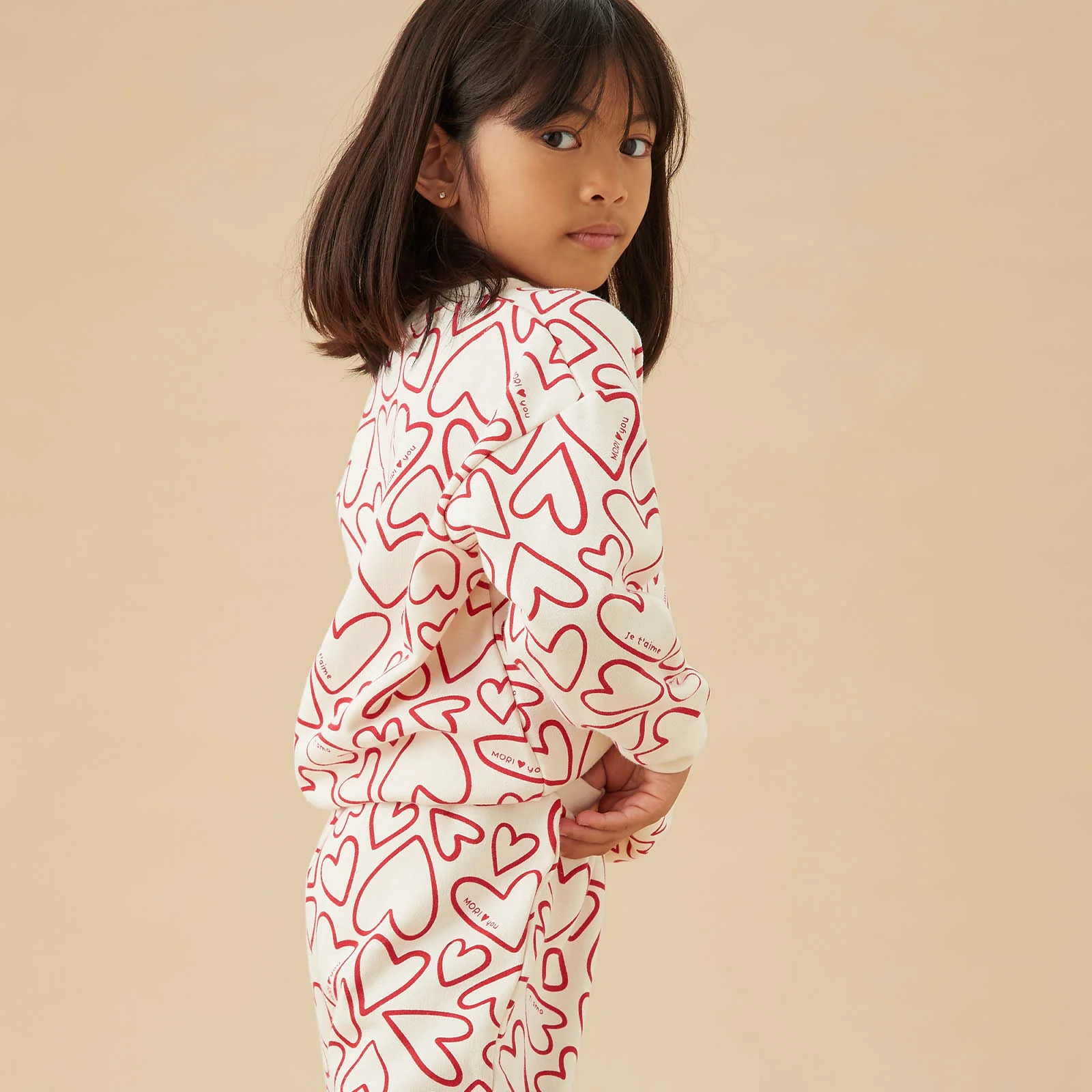 Hearts Oversized Sweatshirt - Image 3