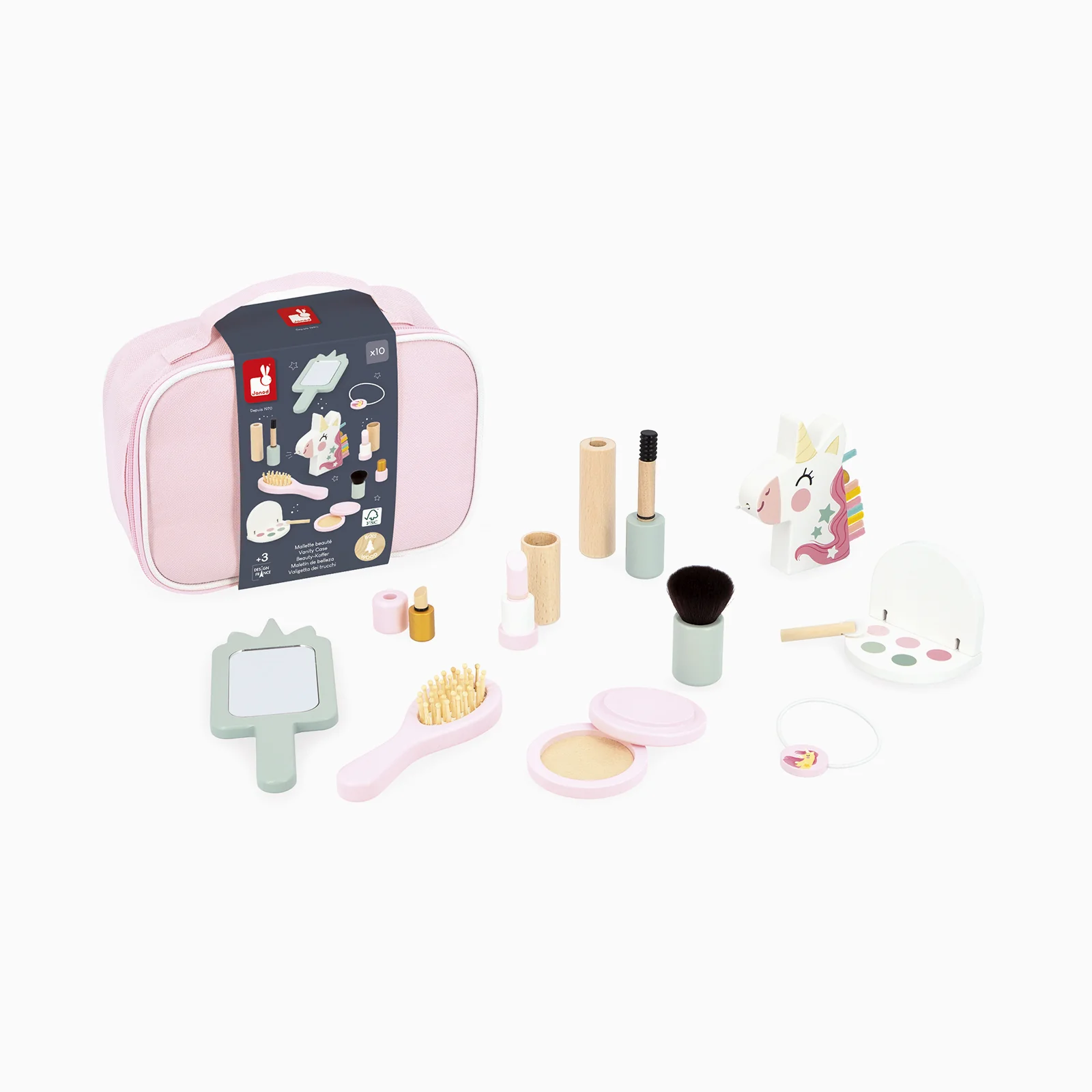 Janod Unicorn Vanity Suitcase - Image 3