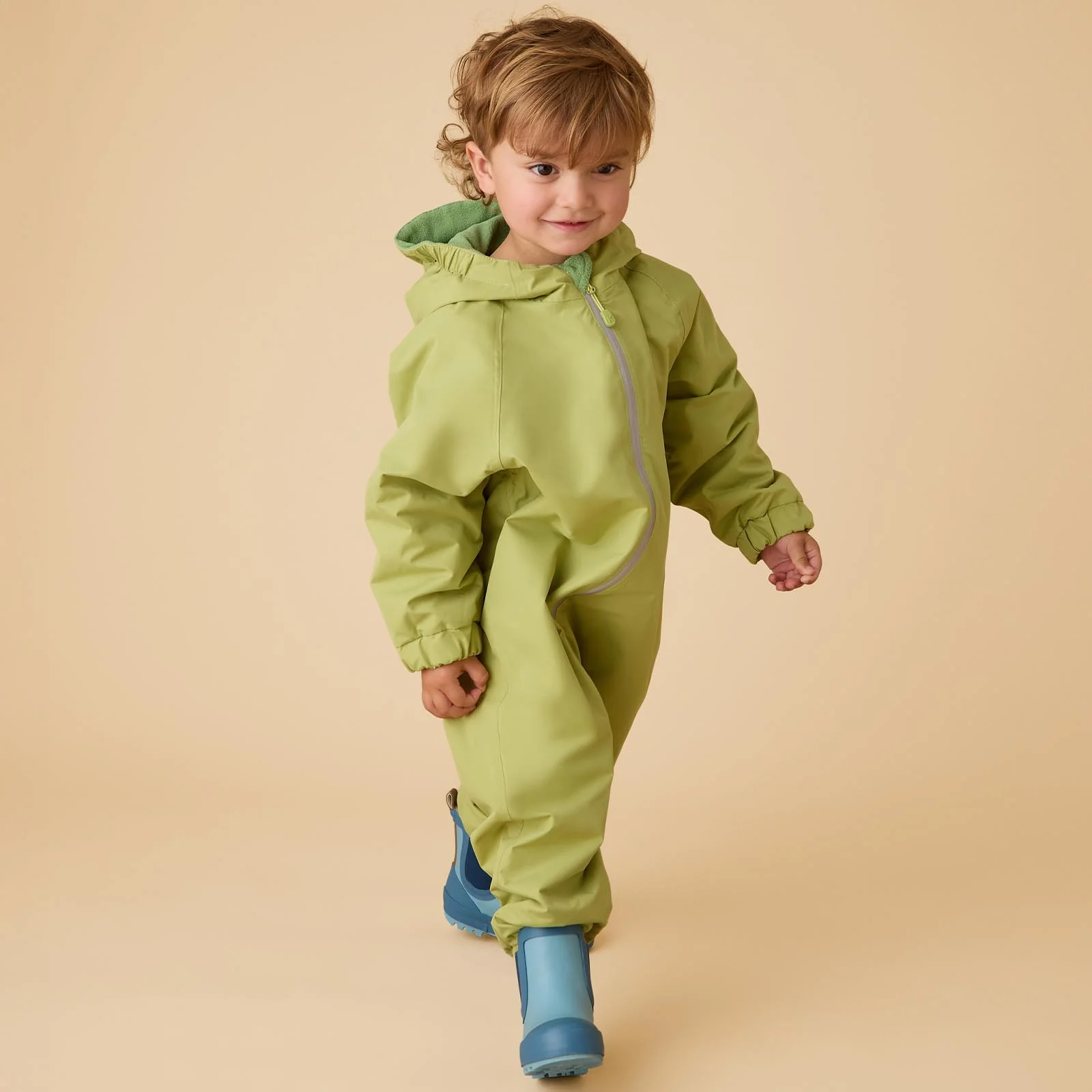 KIDLY by MORI Fleece Lined Puddle Suit